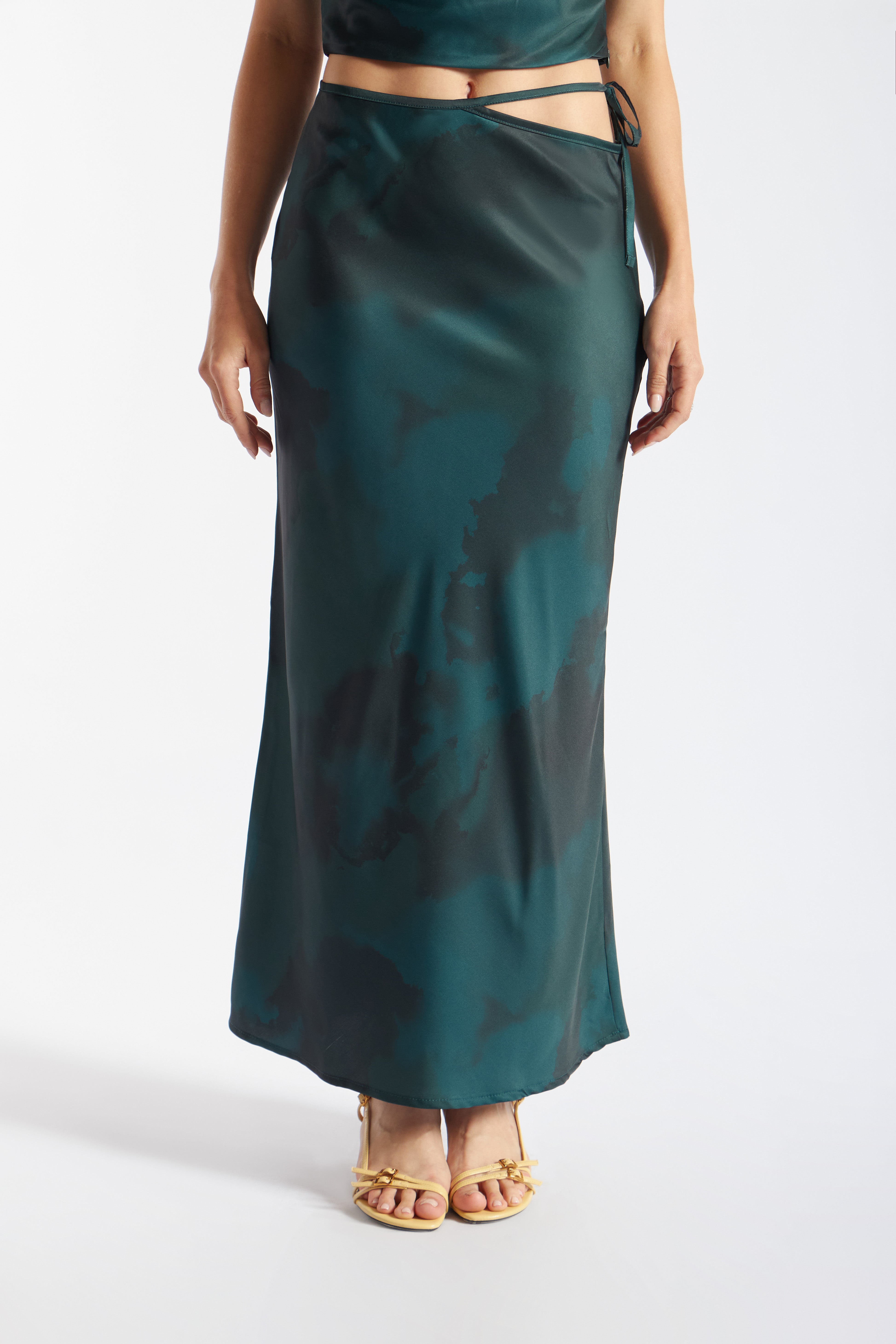 Falda Midi con Regulador - Verde Botella