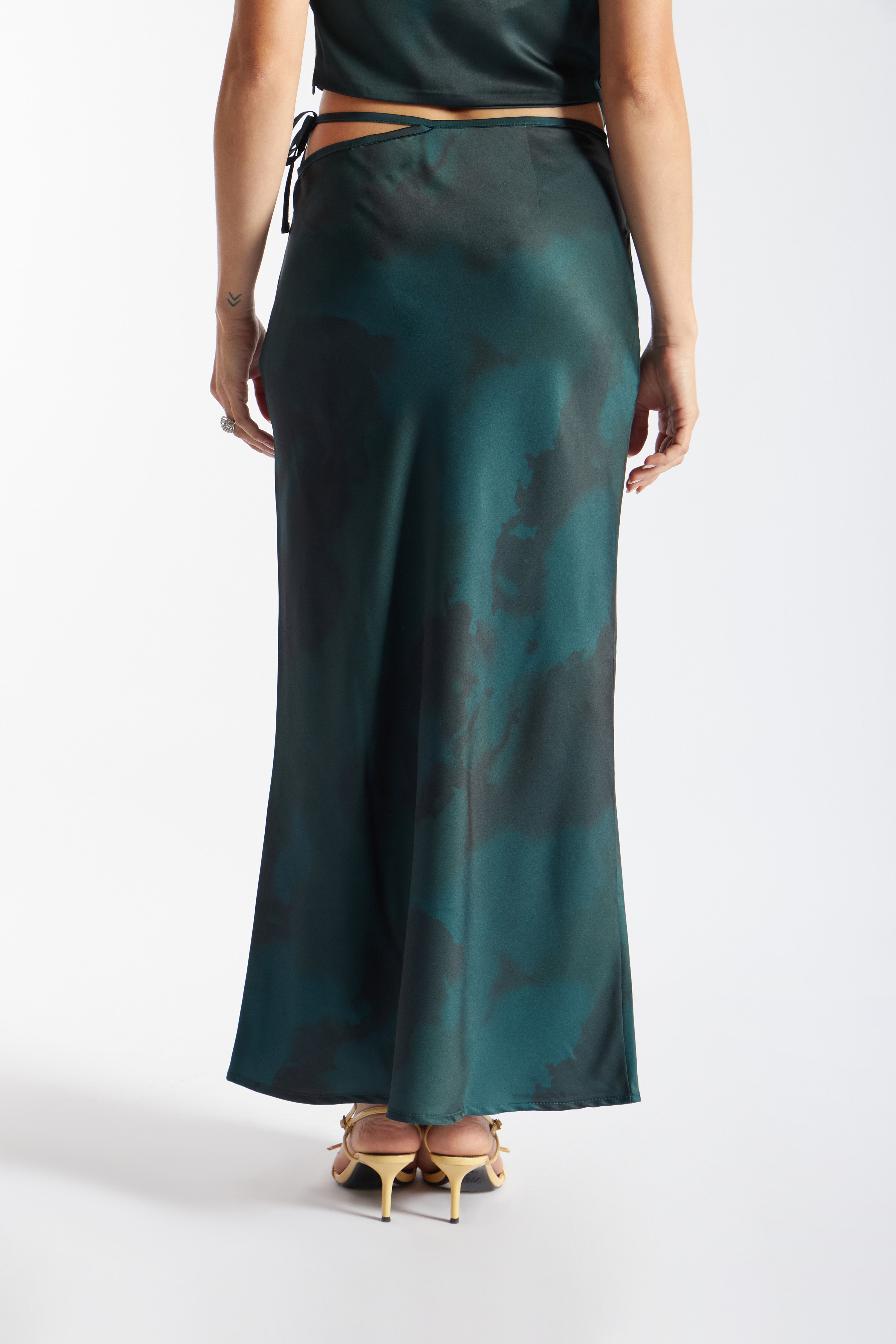 Falda Midi con Regulador - Verde Botella