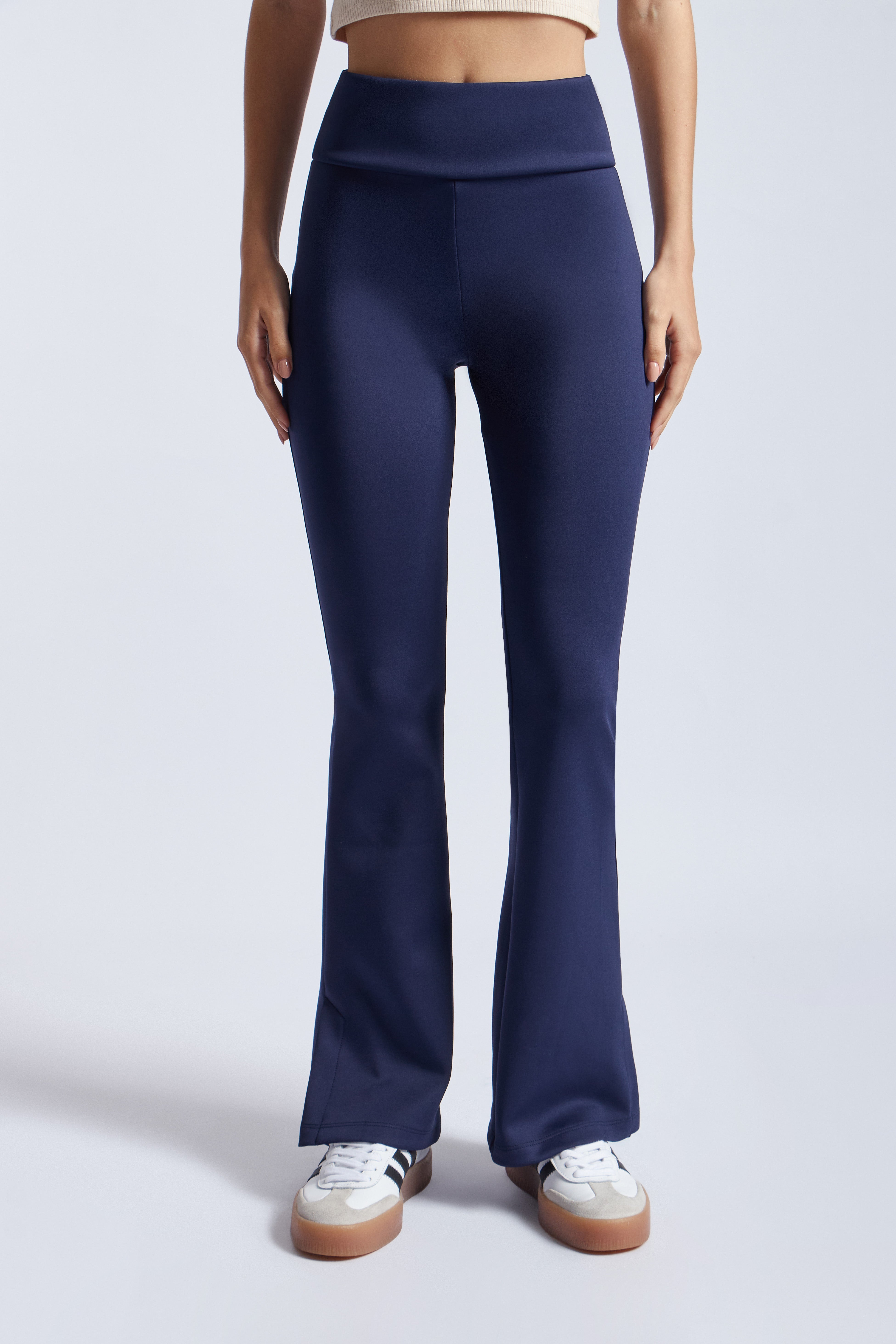 Pantalón Flare con Modal - Azul
