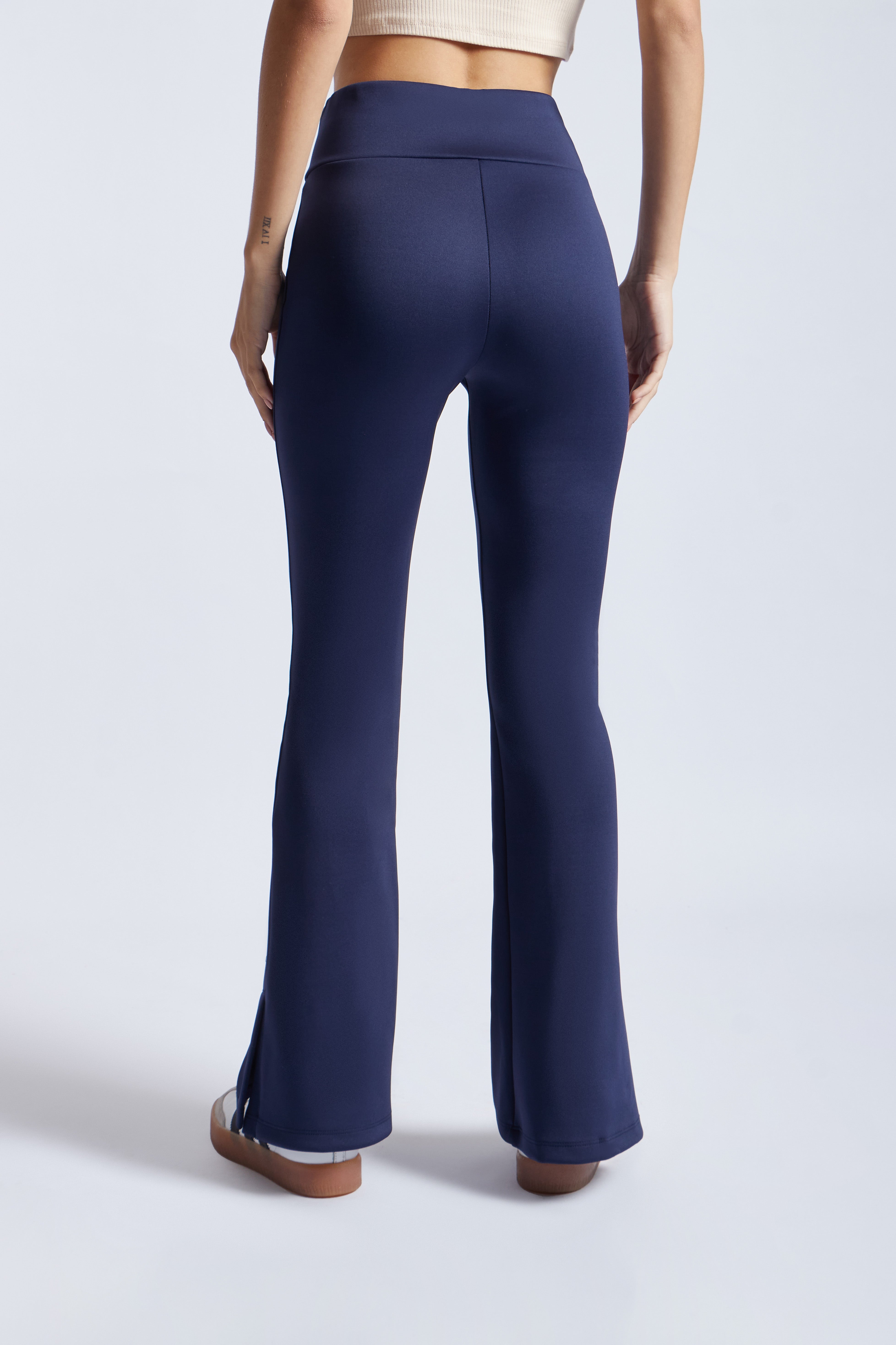 Pantalón Flare con Modal - Azul