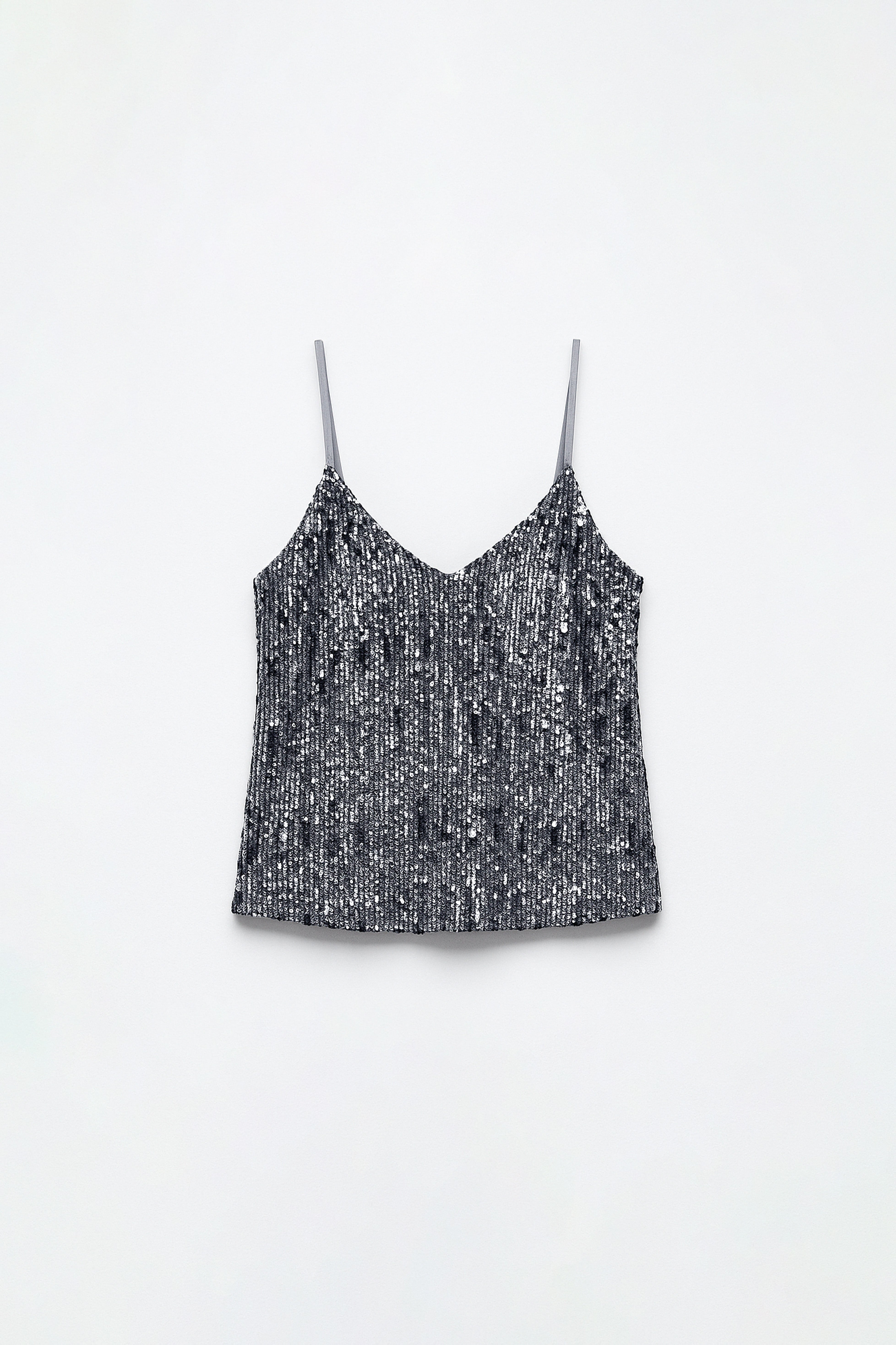 Top Lencero Brillos  - Gris