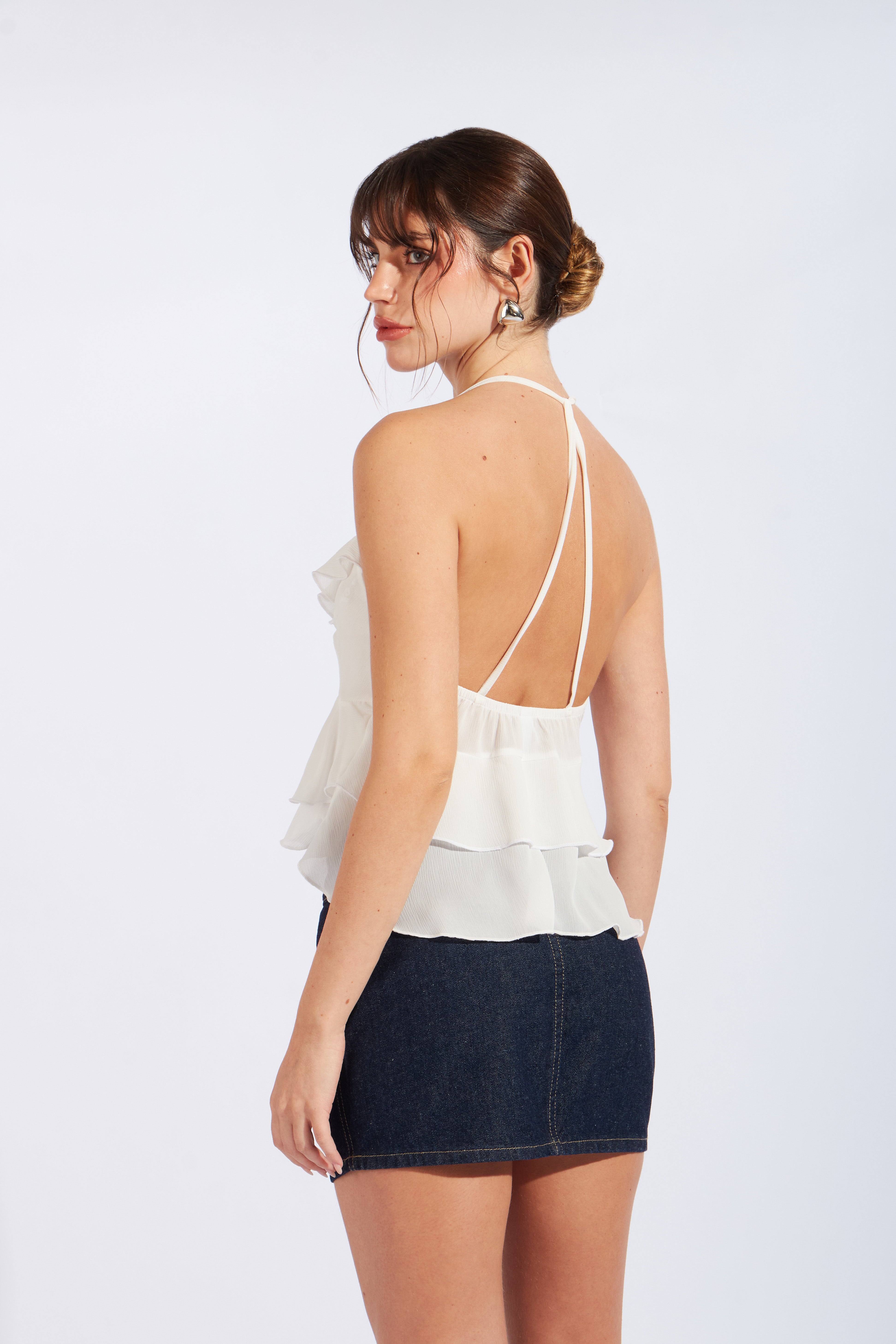 Top Volantes Lazo - Perla