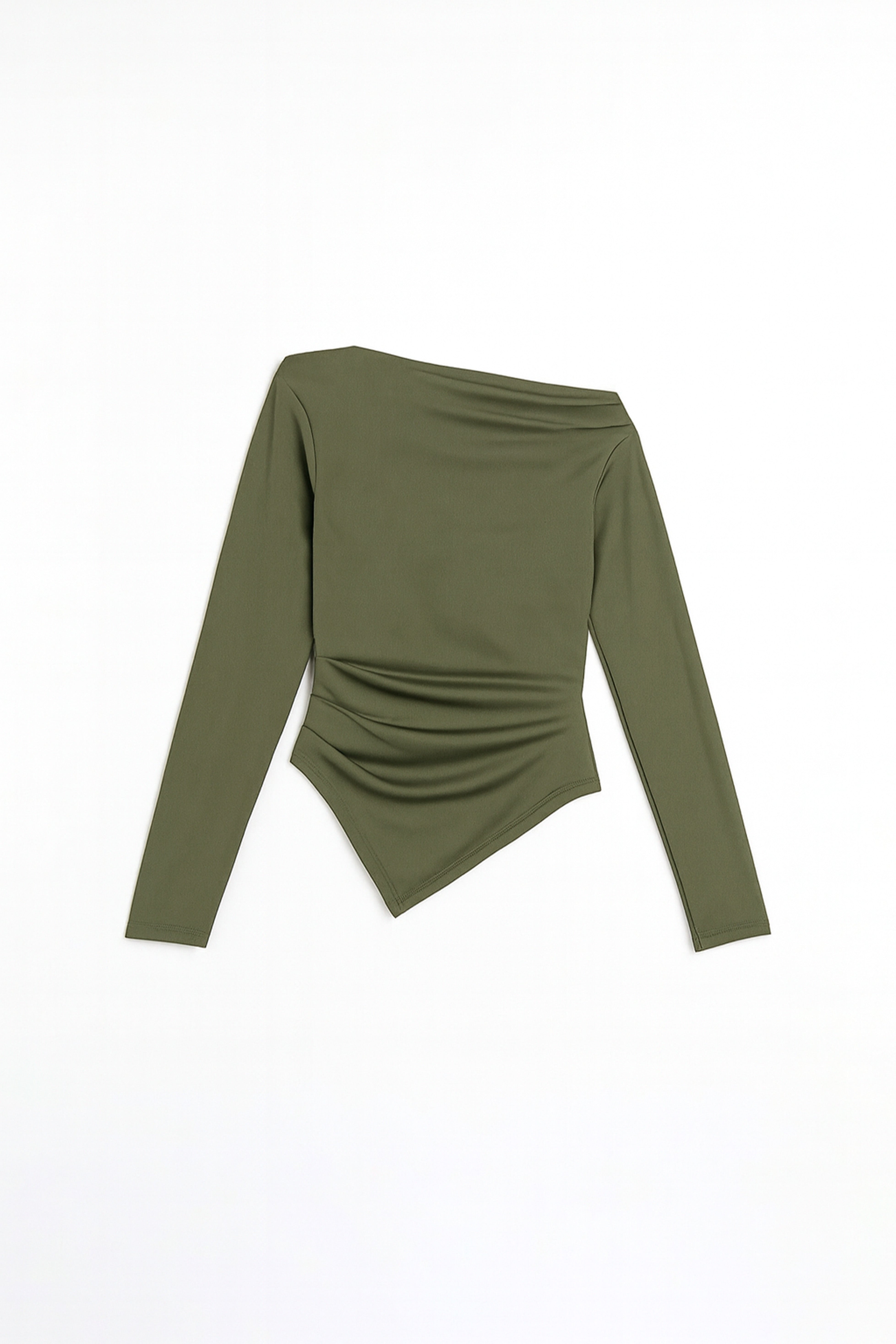 Top Bare One Shoulder Diagonal - Verde