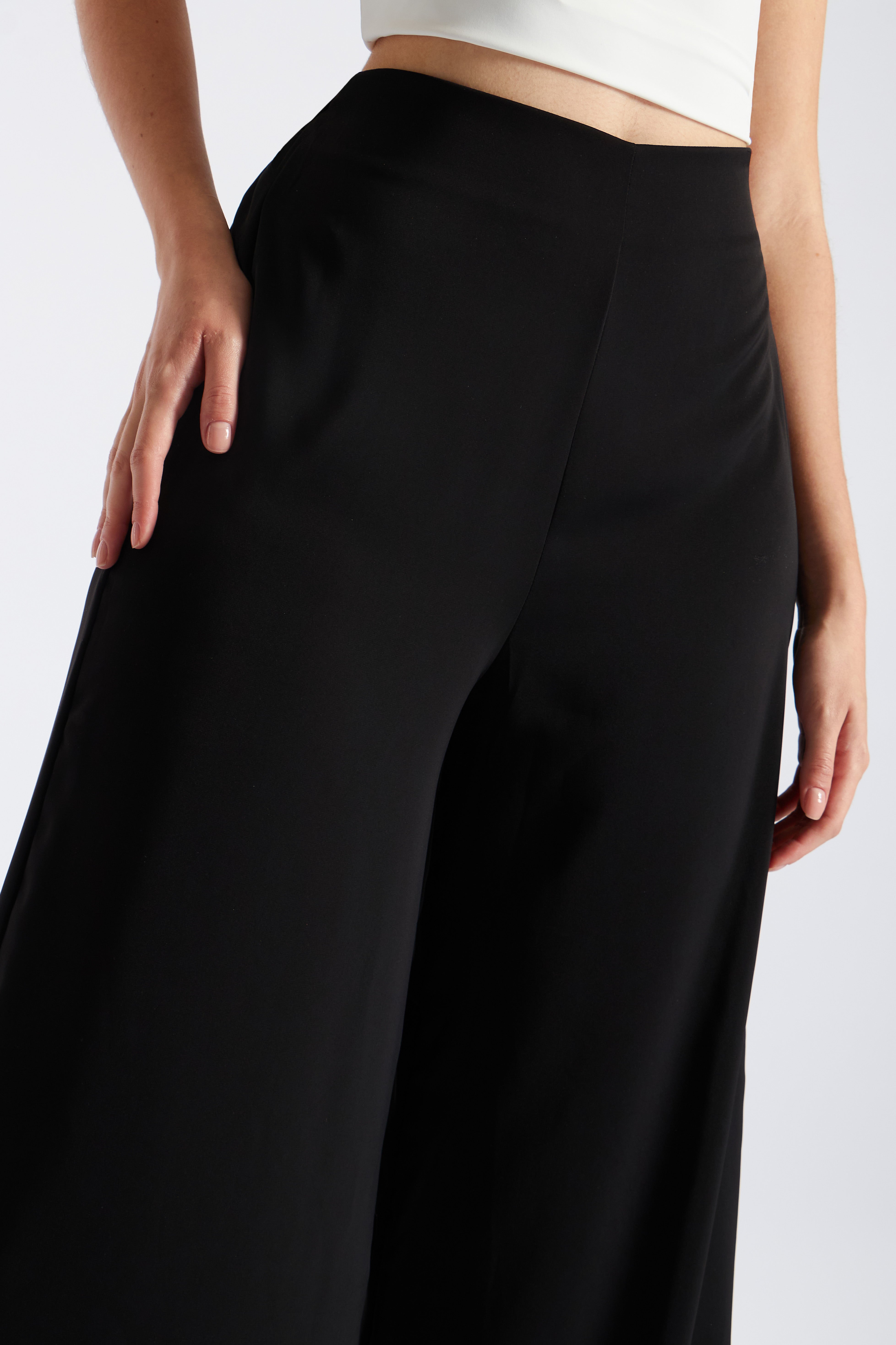 Pantalón Palazzo Fluido - Negro