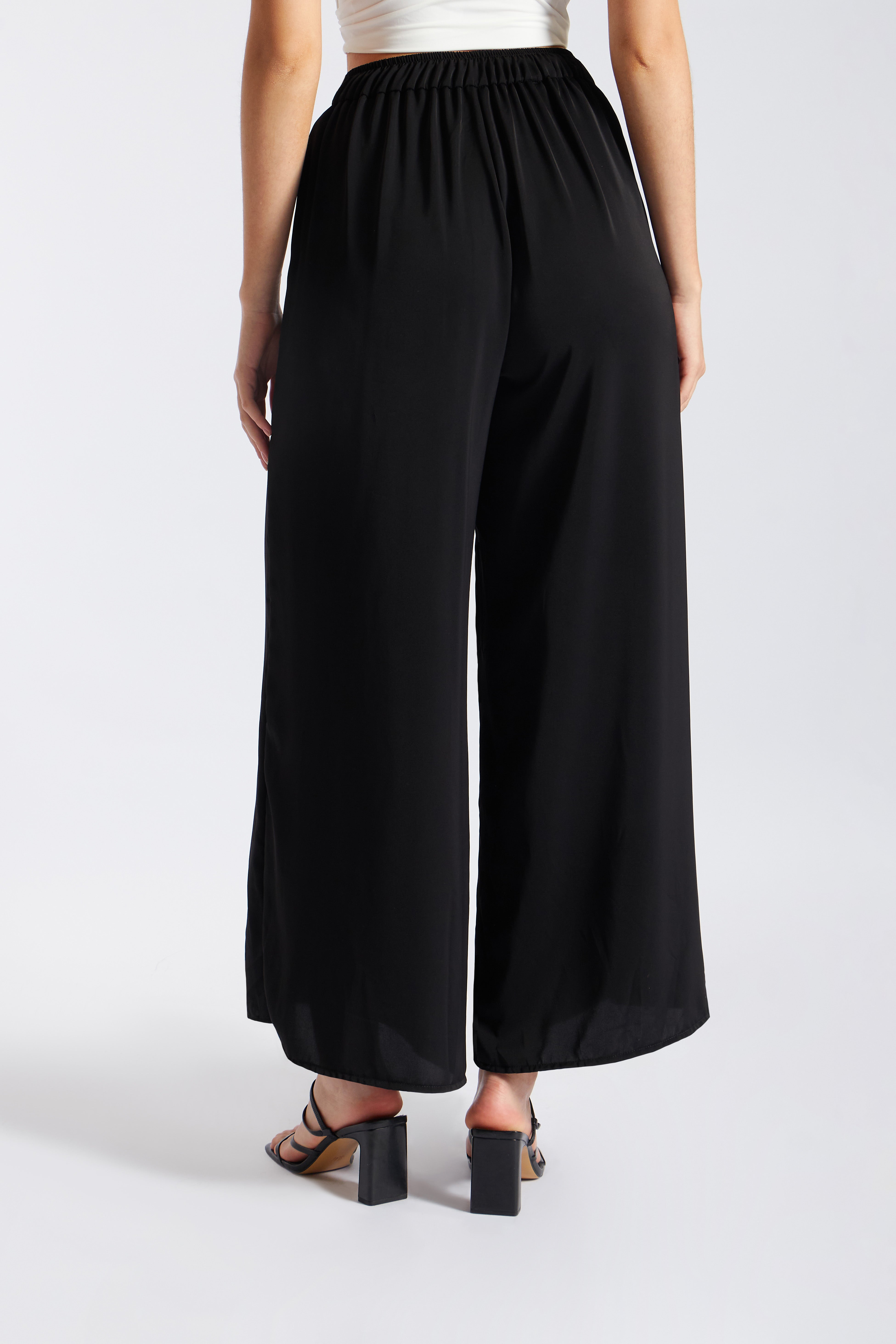 Pantalón Palazzo Fluido - Negro