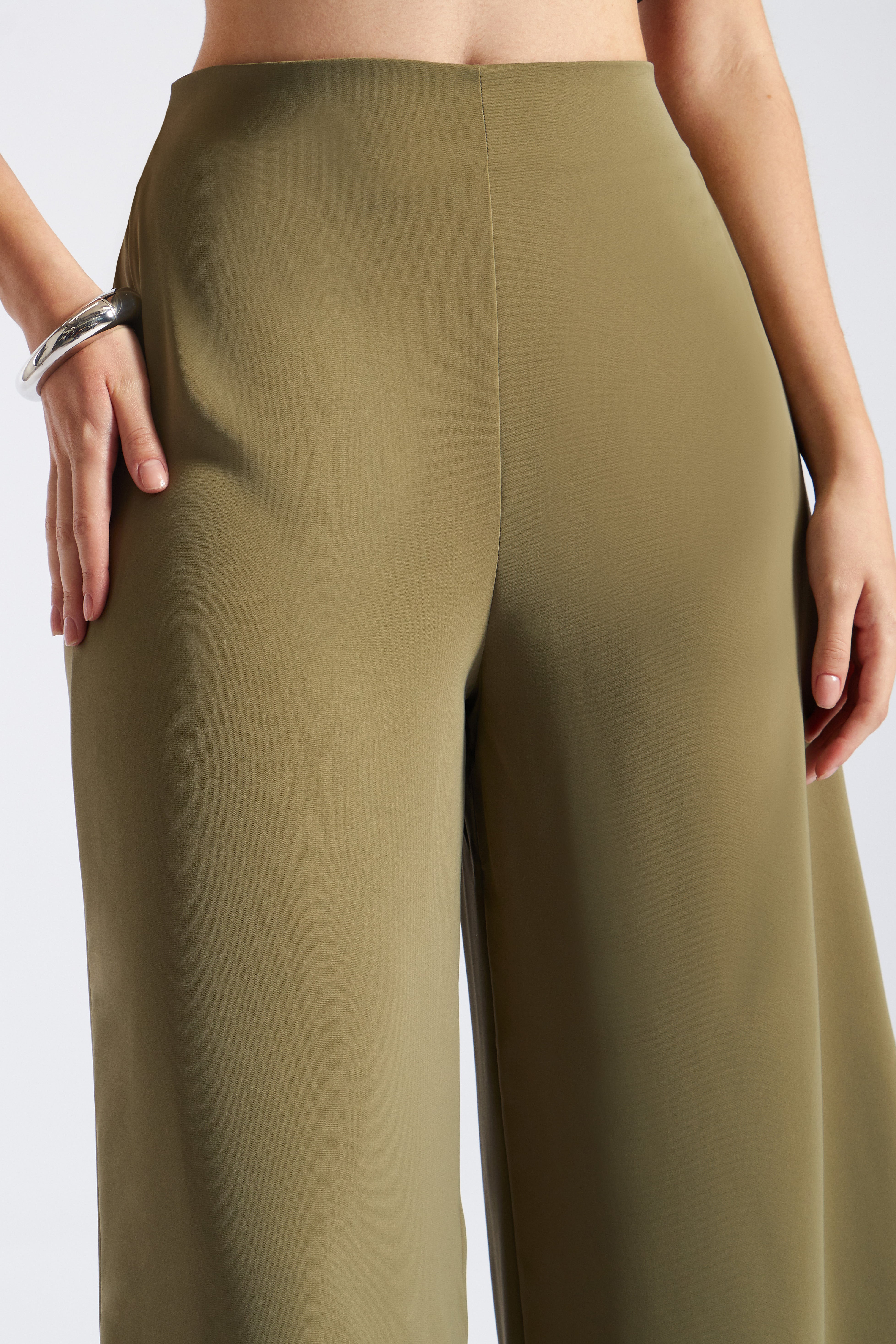 Pantalón Palazzo Fluido - Verde