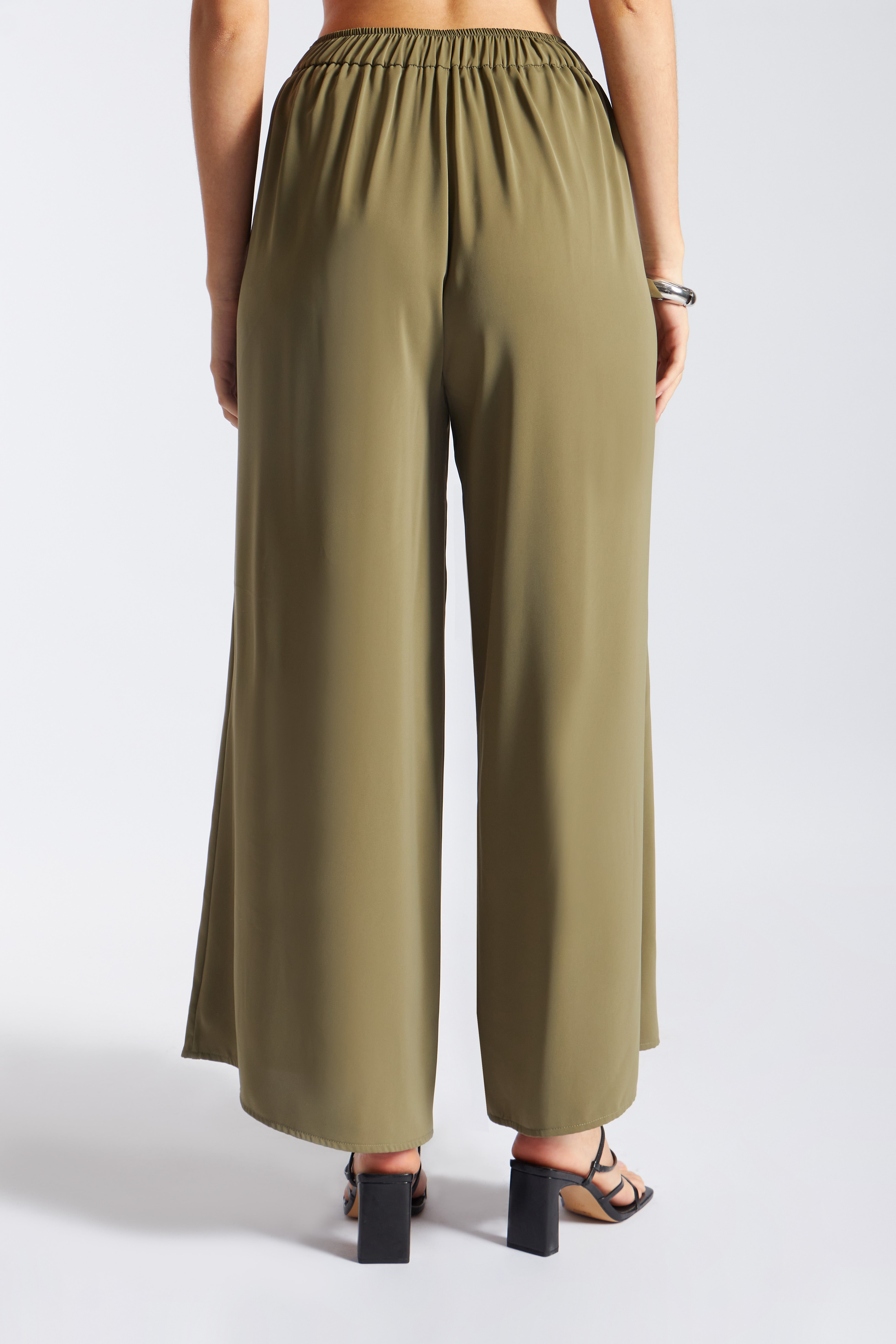 Pantalón Palazzo Fluido - Verde