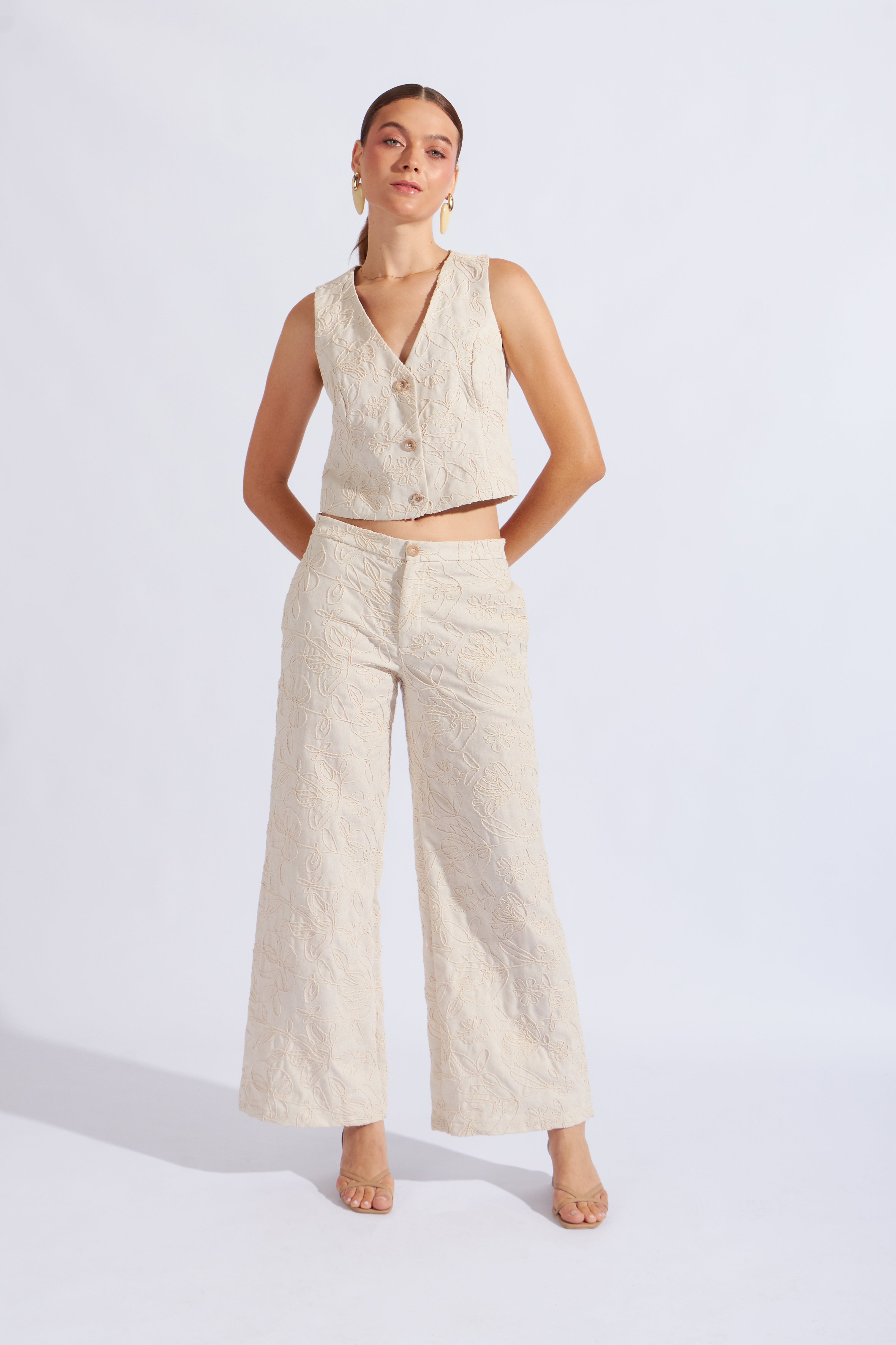 Chaleco Sastre Textura - Natural