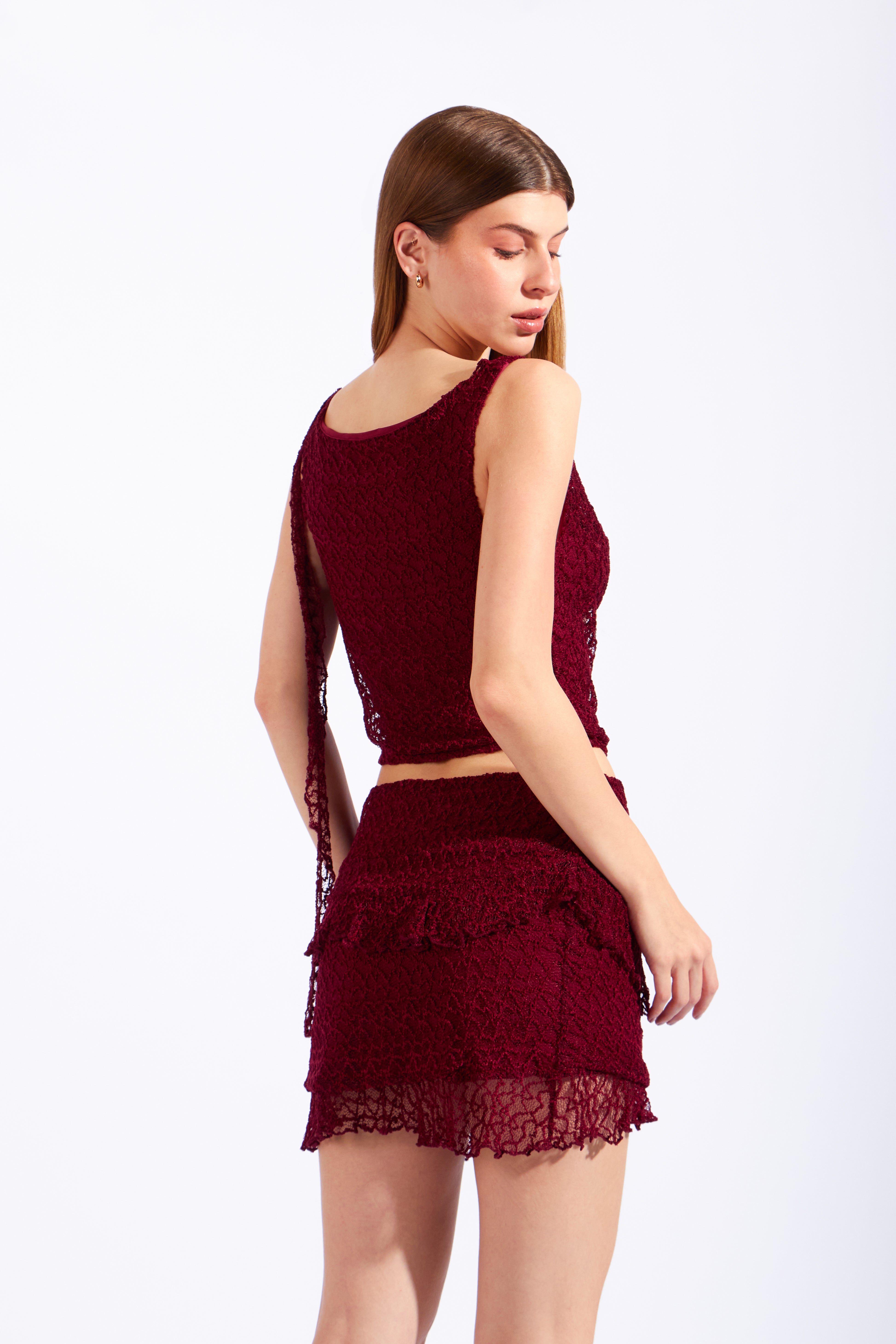 Top Textura Volantes - Vino