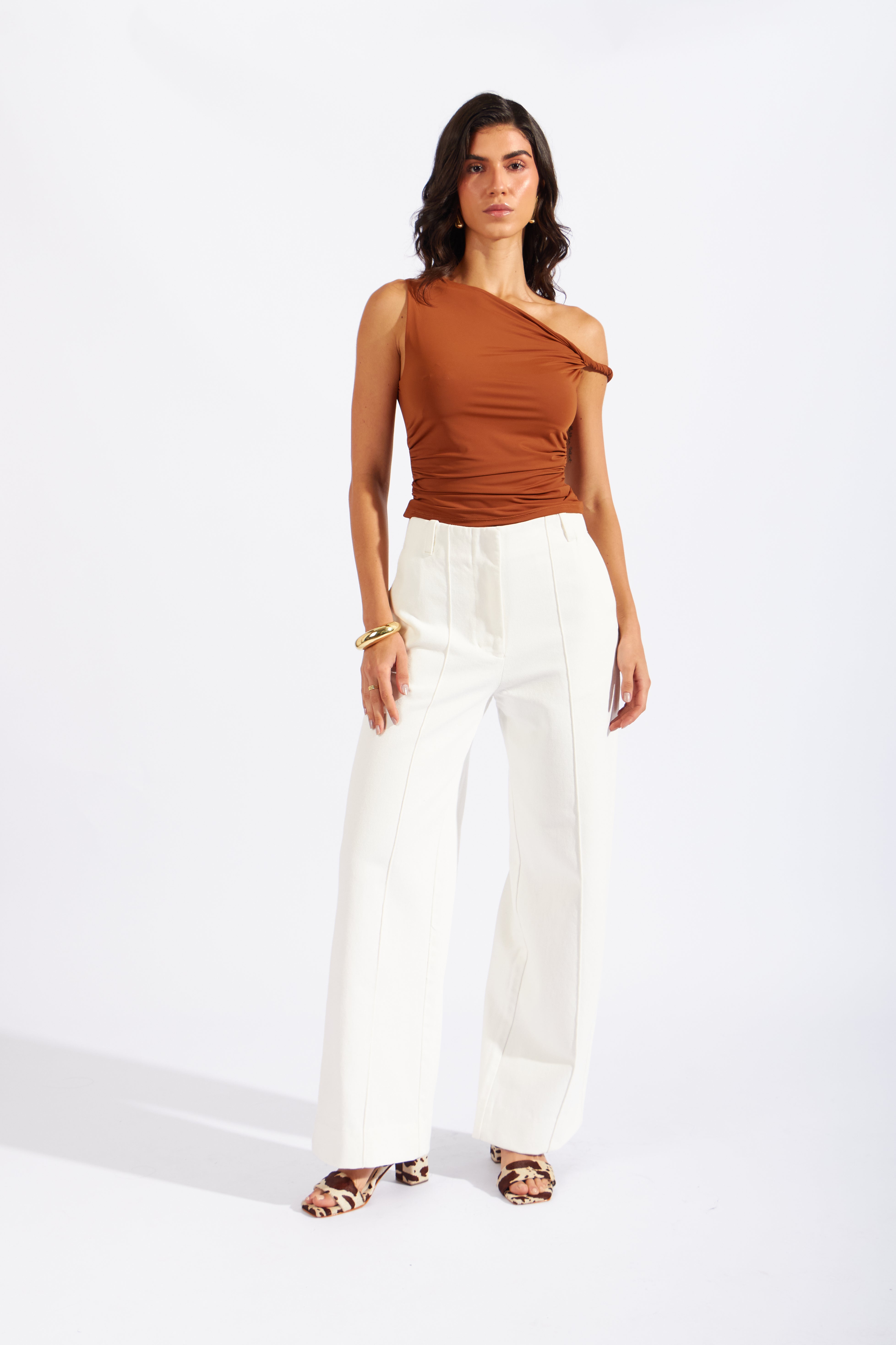 Pantalón Drill Essential - Perla