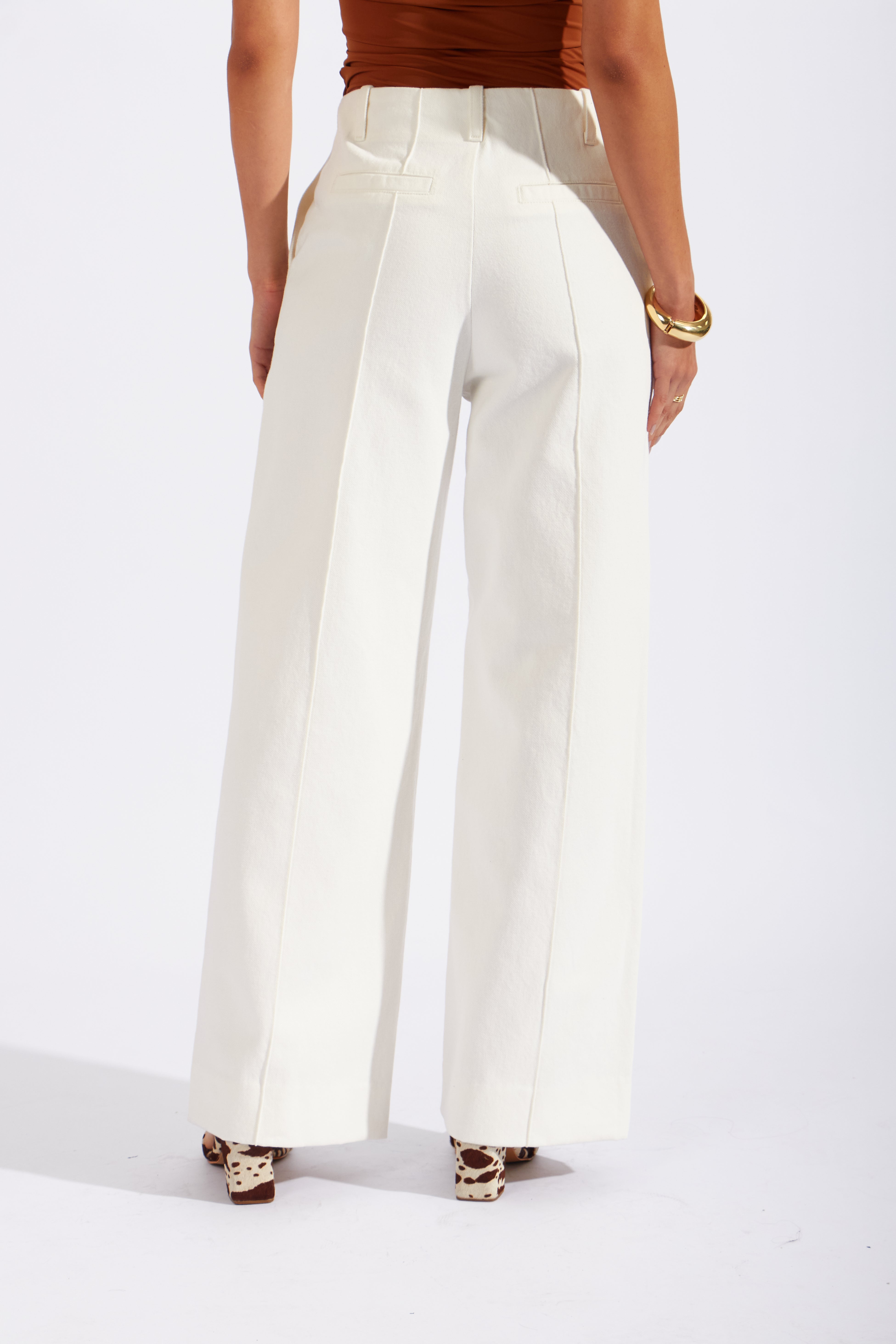 Pantalón Drill Essential - Perla