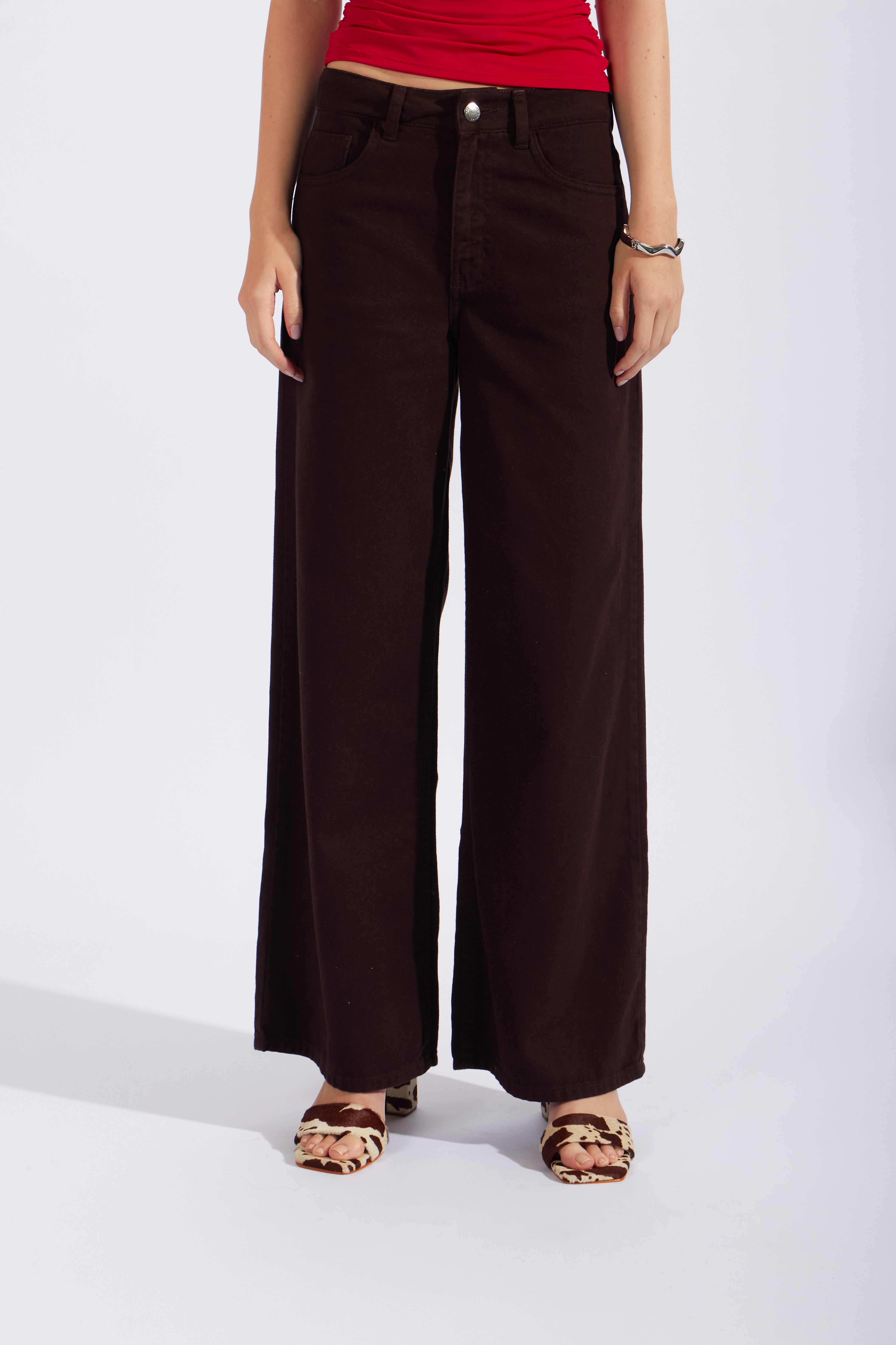 Pantalón Drill Wide 90 - Marrón