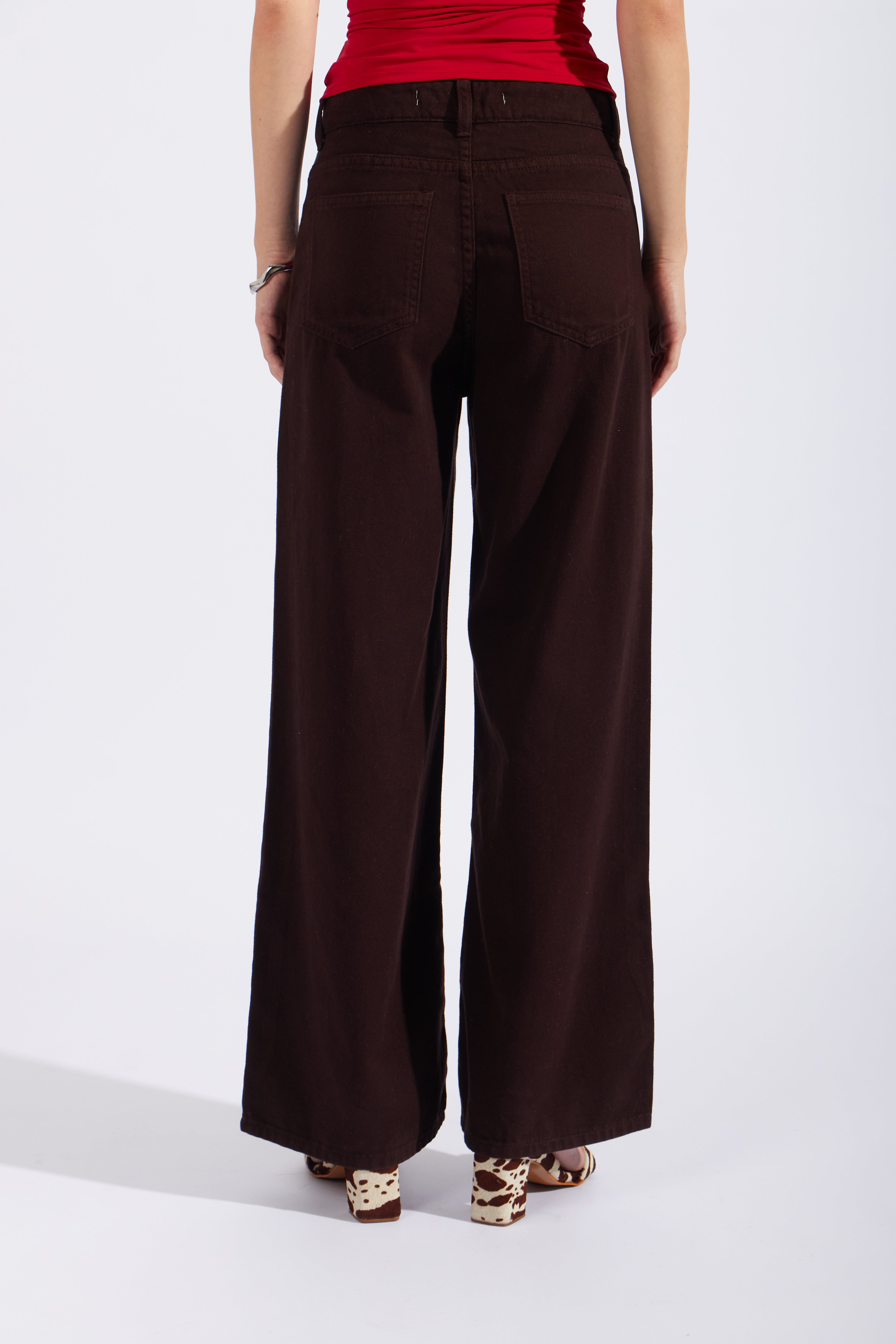 Pantalón Drill Wide 90 - Marrón