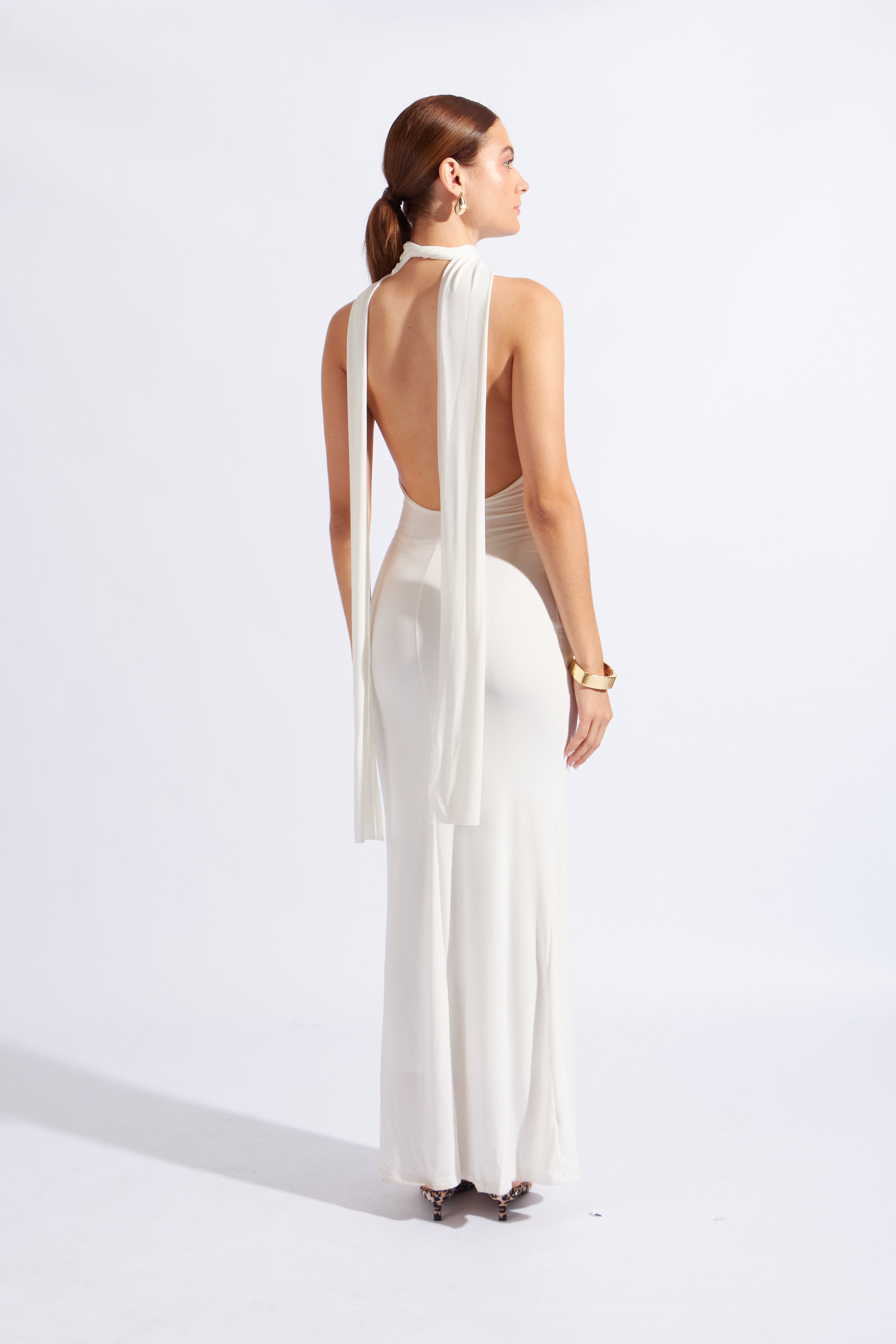 Vestido Halter Joya - Perla