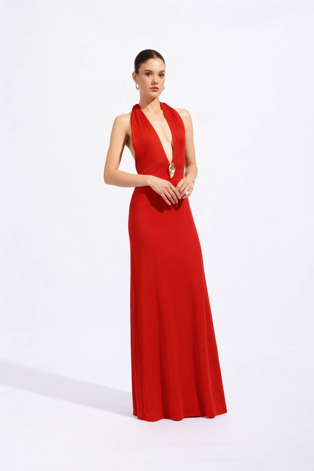 Vestido Halter Joya - Rojo
