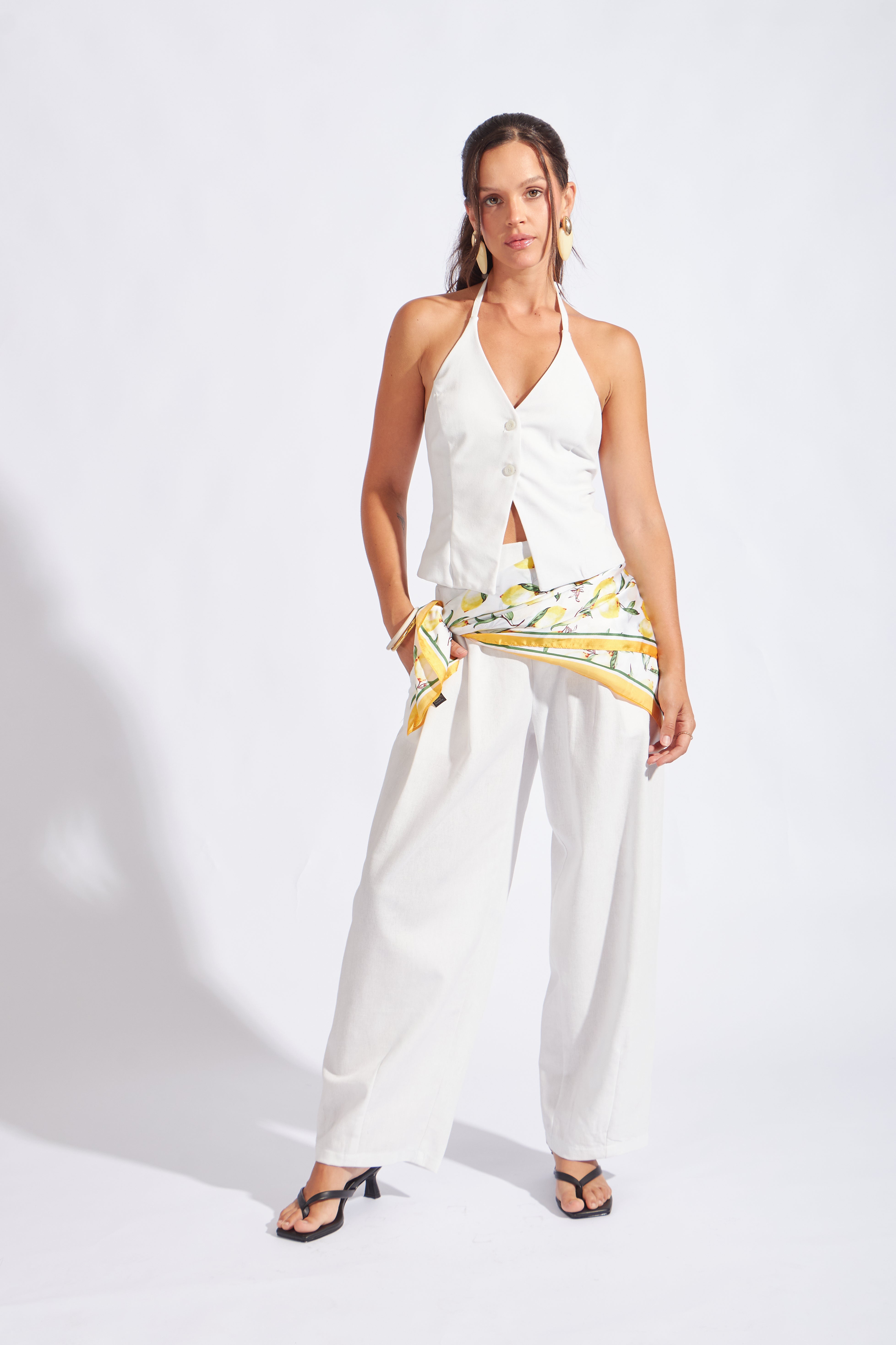 Chaleco con Tirantes - Perla