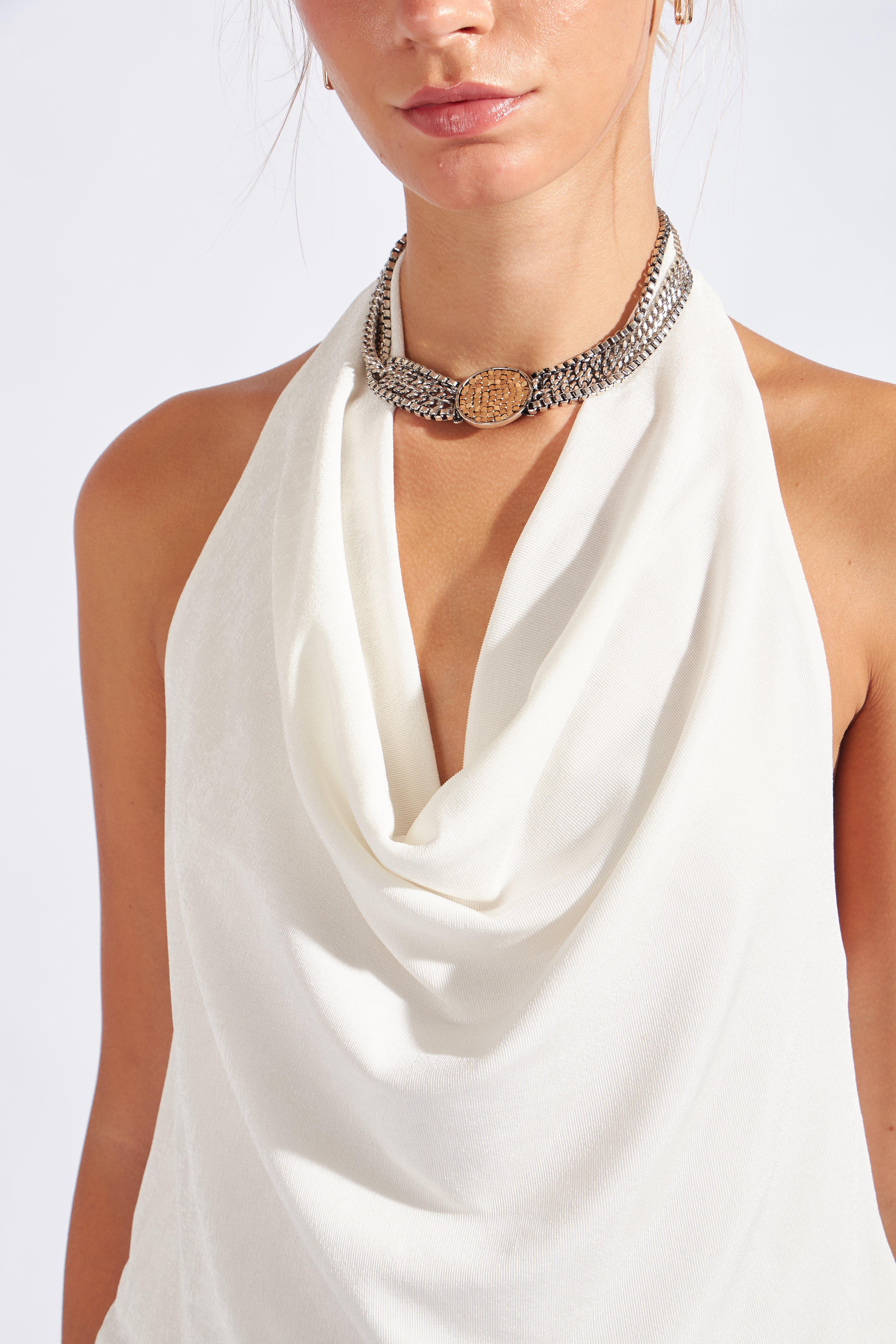 Top Escote Caído - Perla