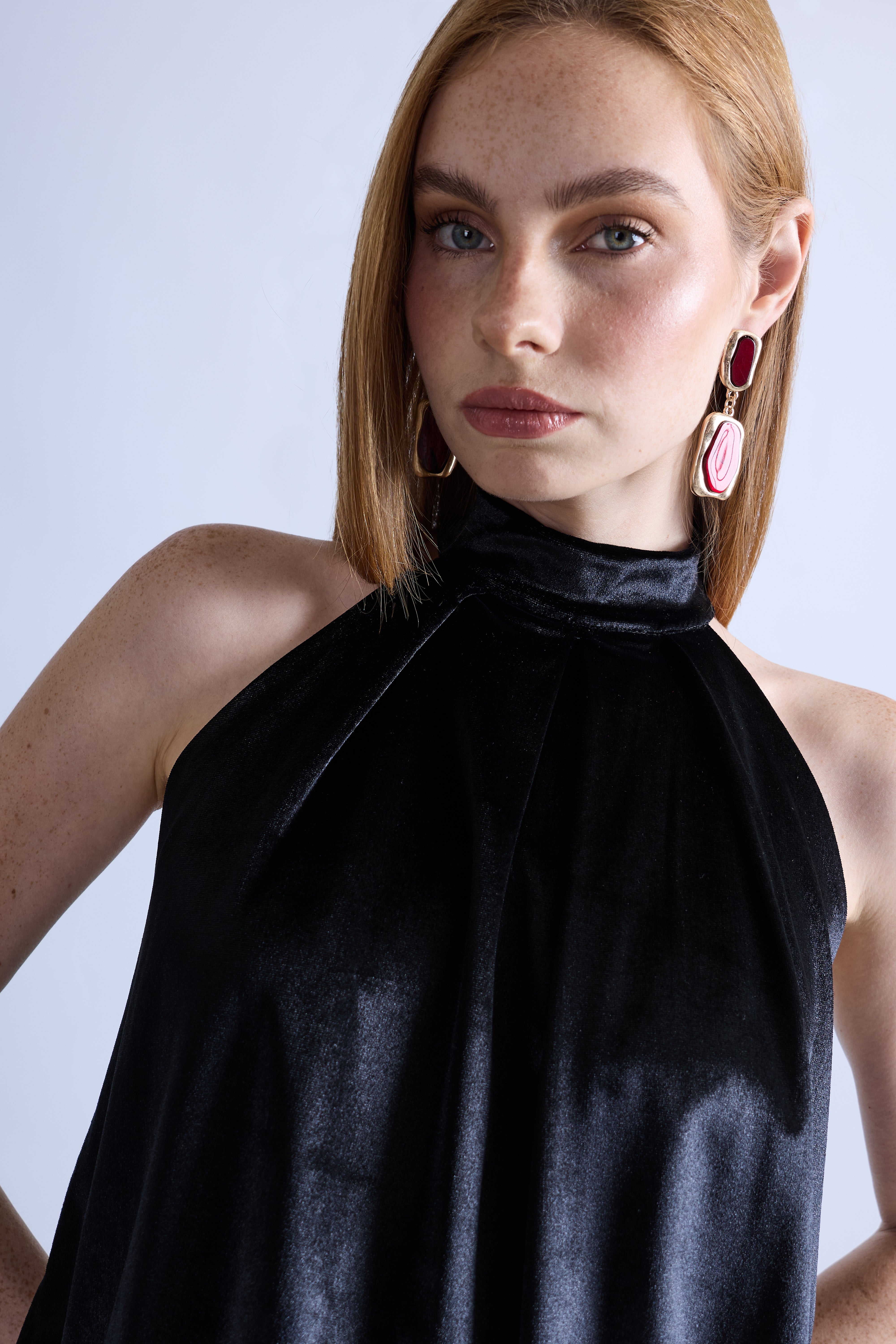 Blusa Halter Globo - Negro