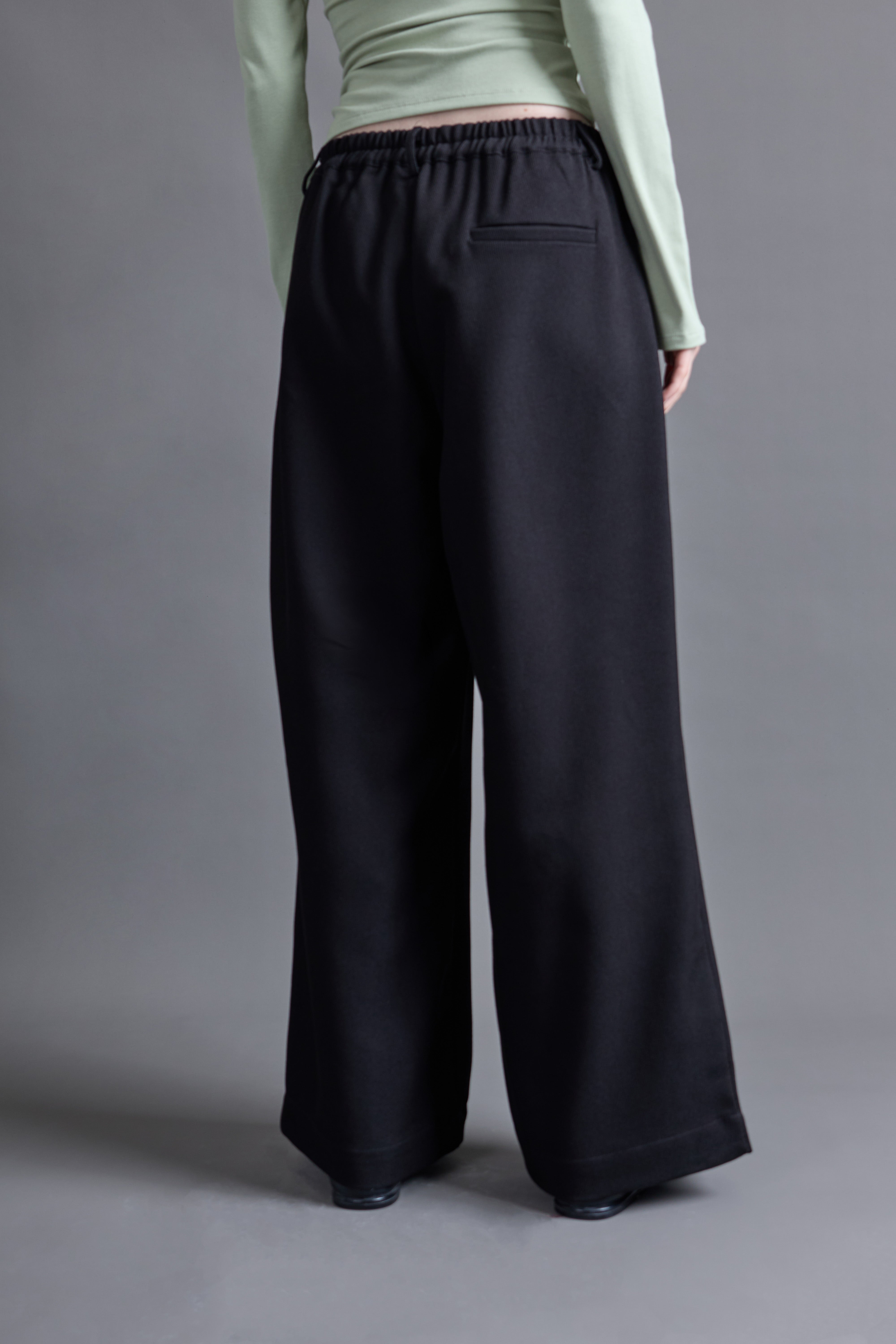 Pantalón Palazzo Pliegues - Negro