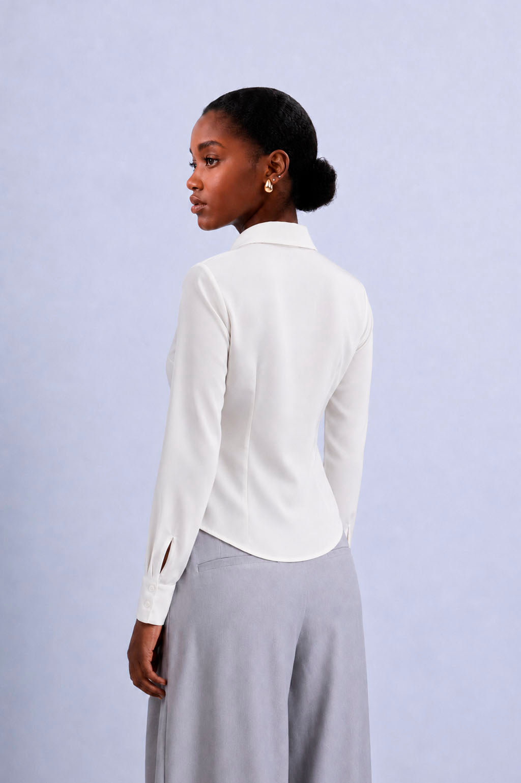 Blusa Satín Luxe - Perla