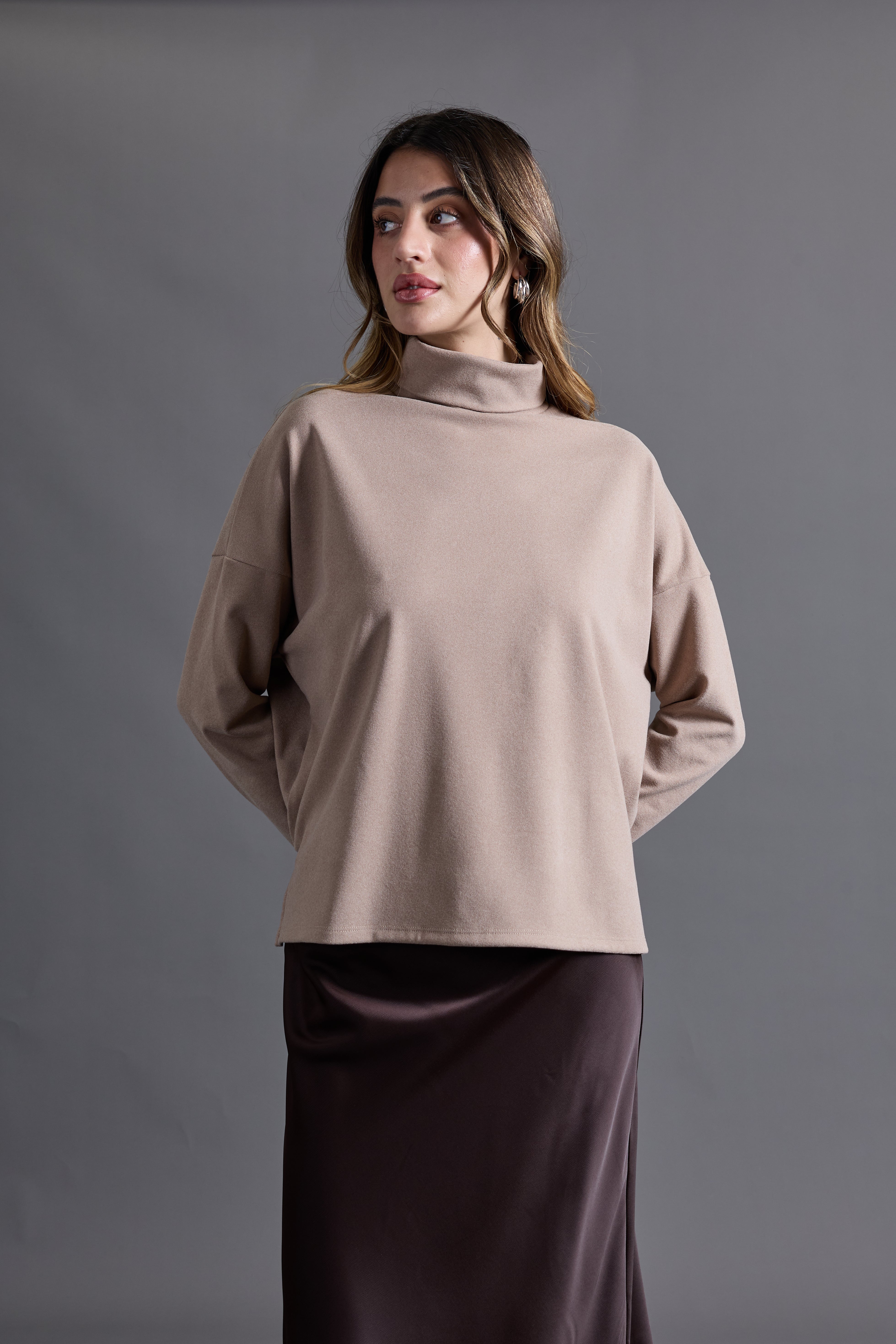 Sweater Cuello Alto - Arena