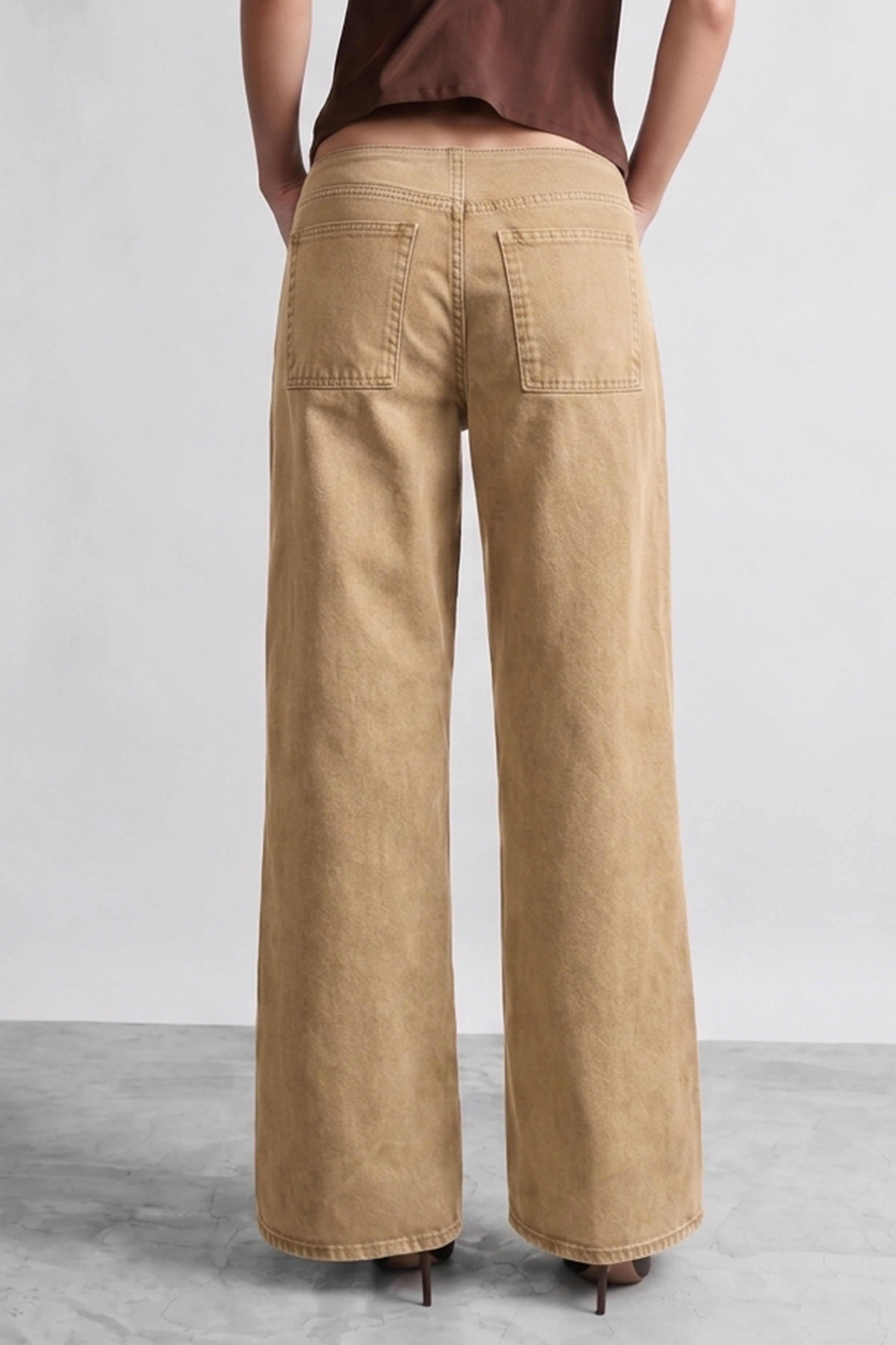 Pantalón Drill Recto - Topo