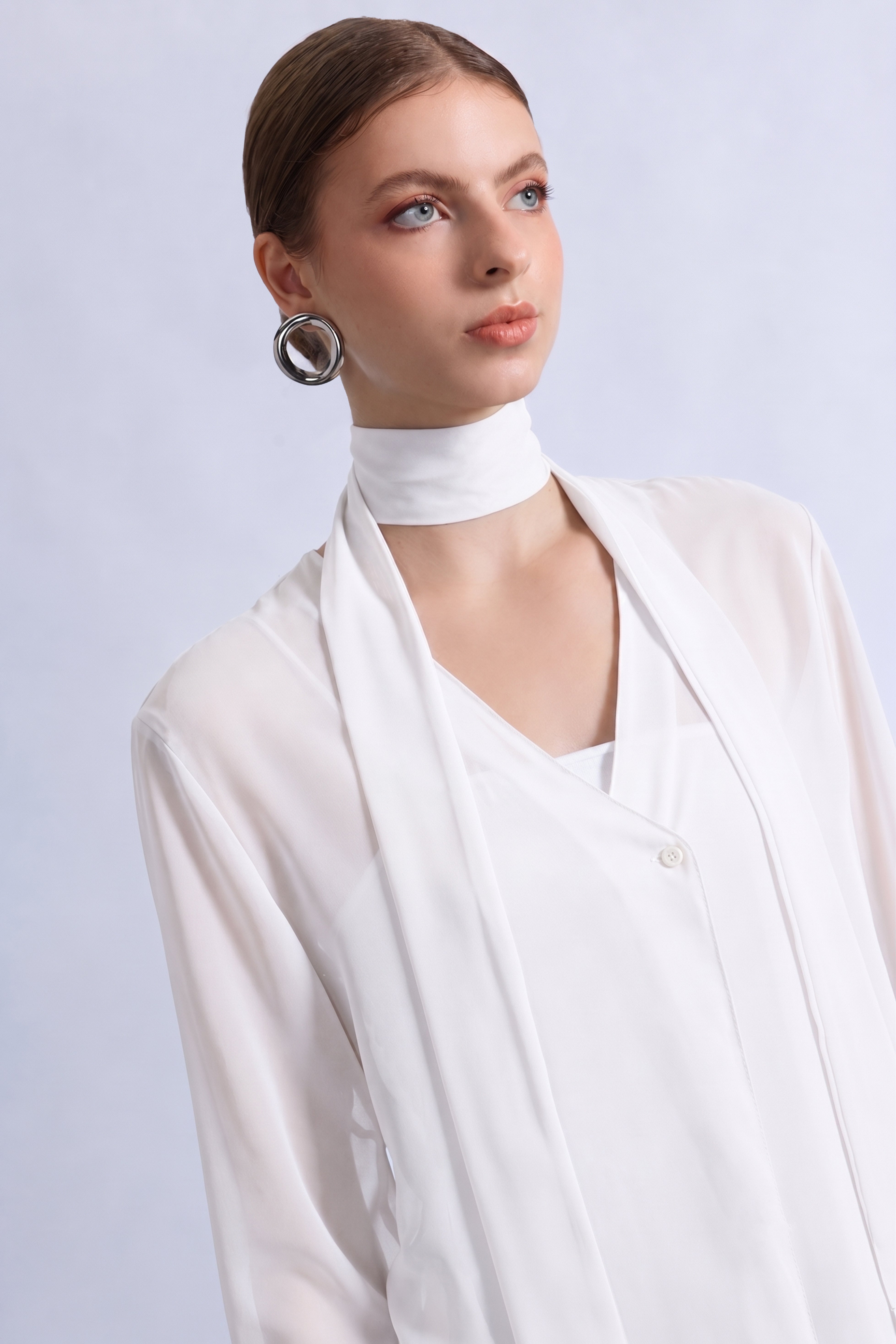 Blusa con Fular - Perla