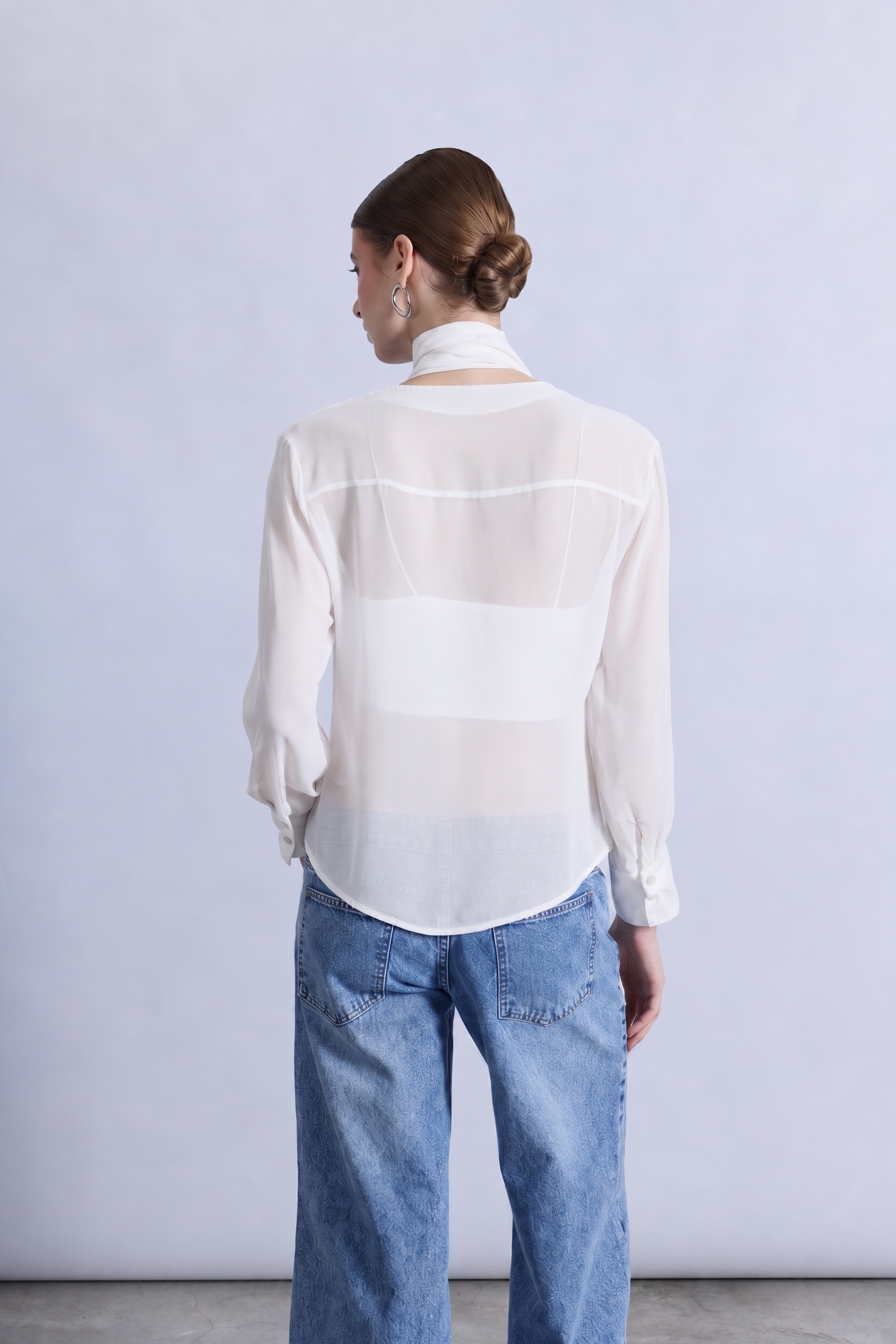 Blusa con Fular - Perla