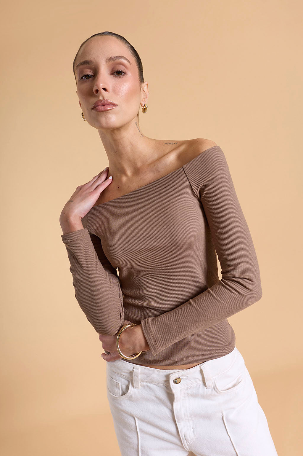 Top Bardot Canalé - Topo