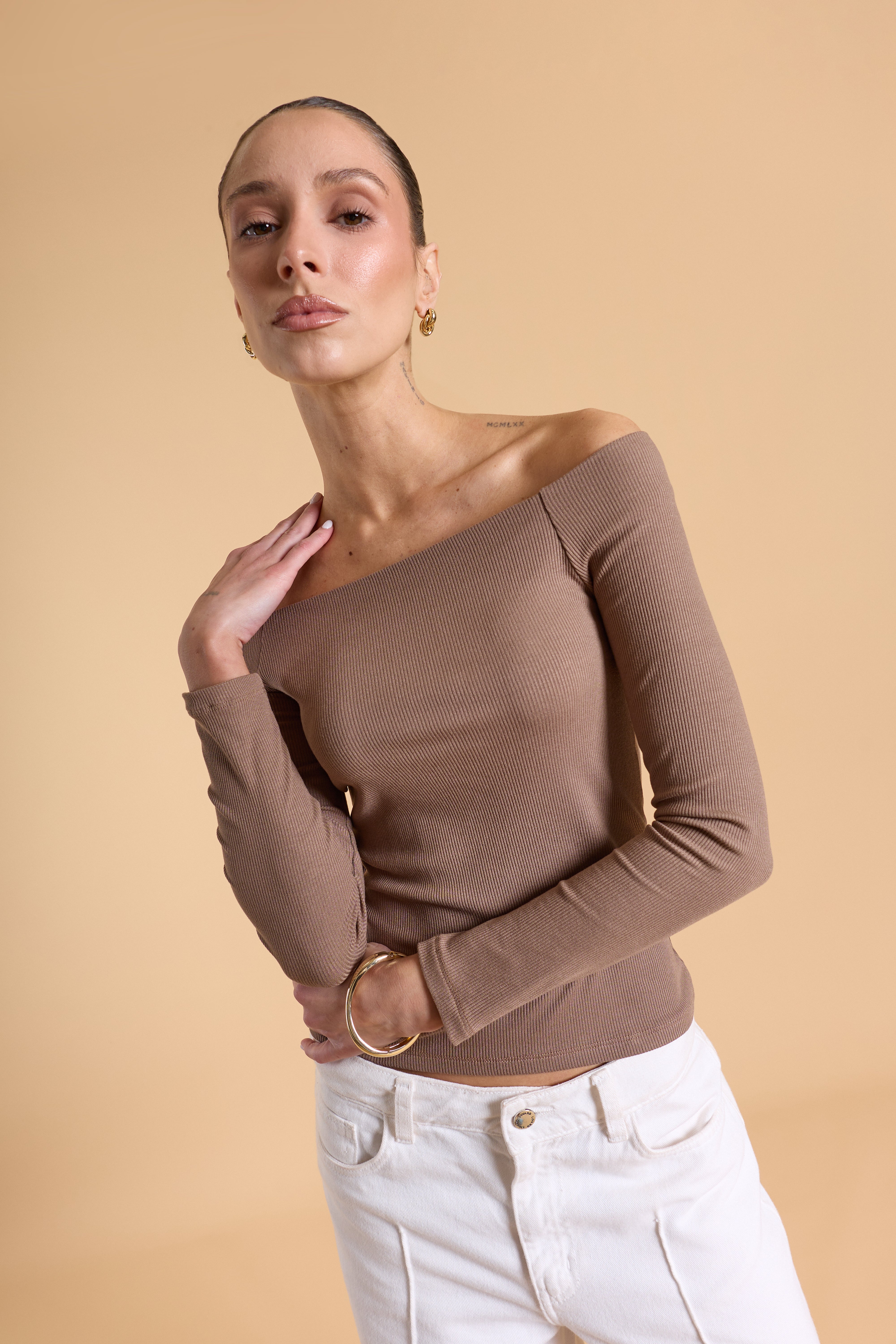 Top Bardot Canalé - Topo