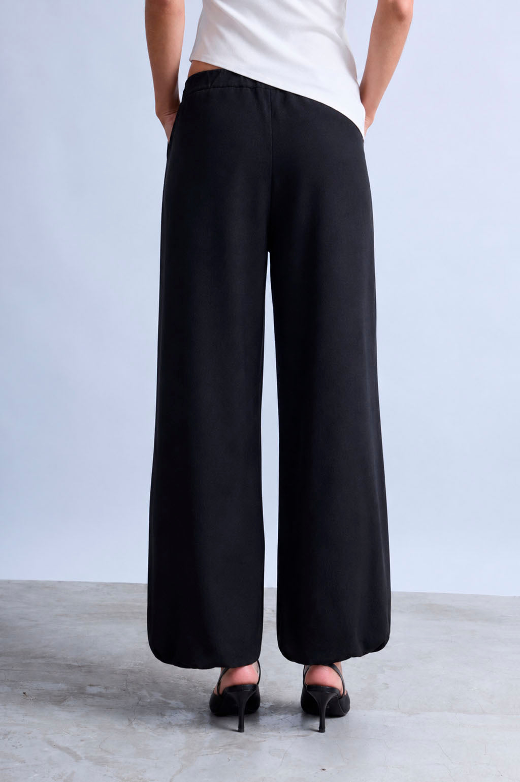Pantalón Harem Fluido - Negro