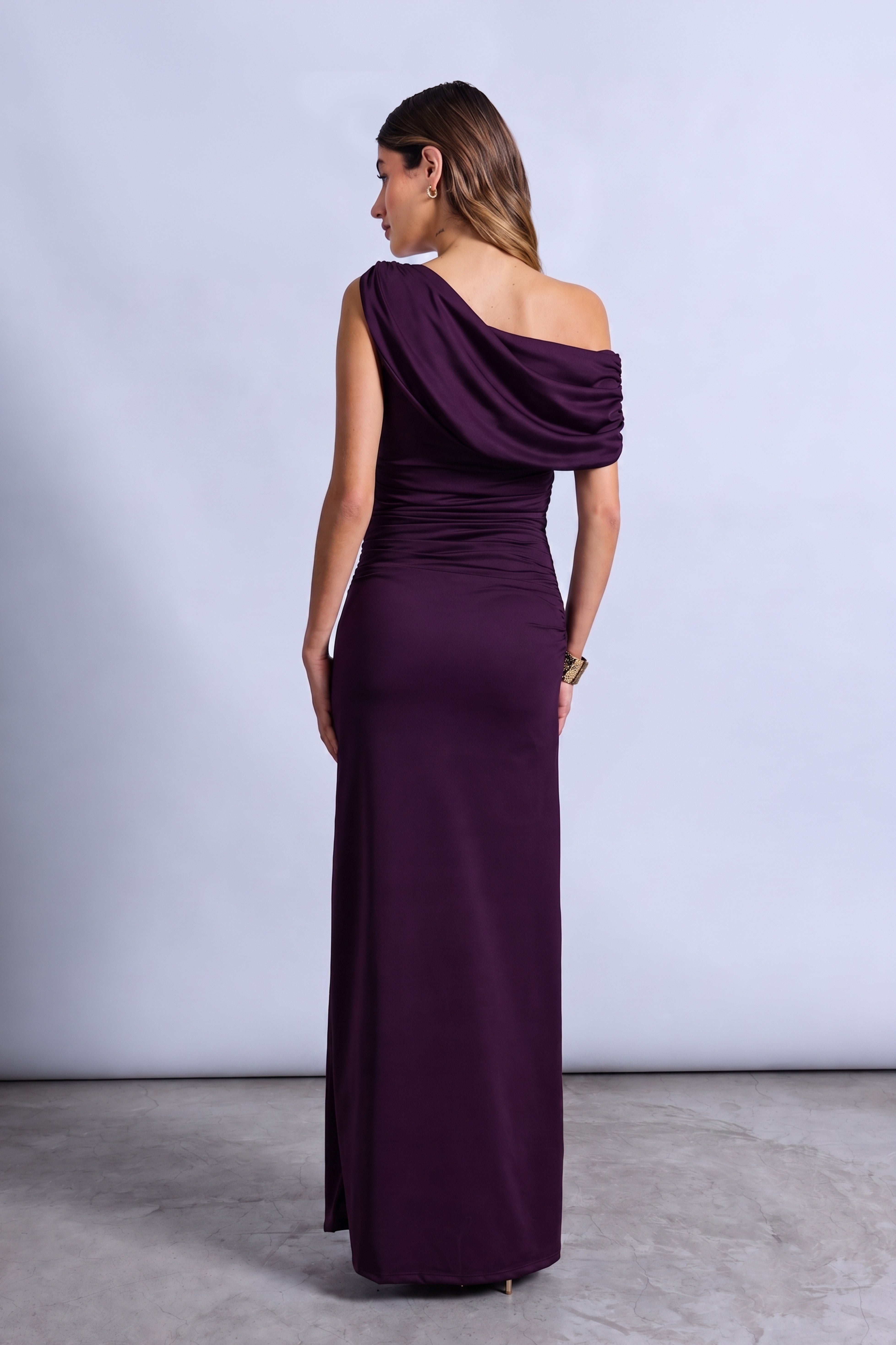 Vestido One Shoulder Drapeado - Mora