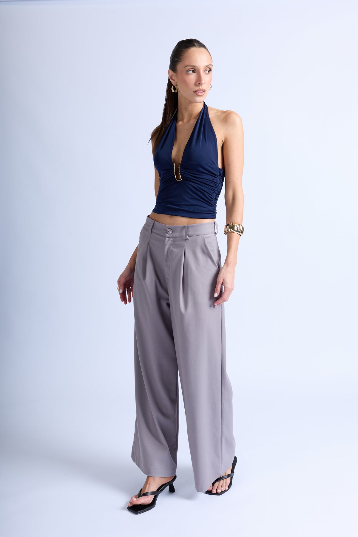 Top Halter Luxe - Azul