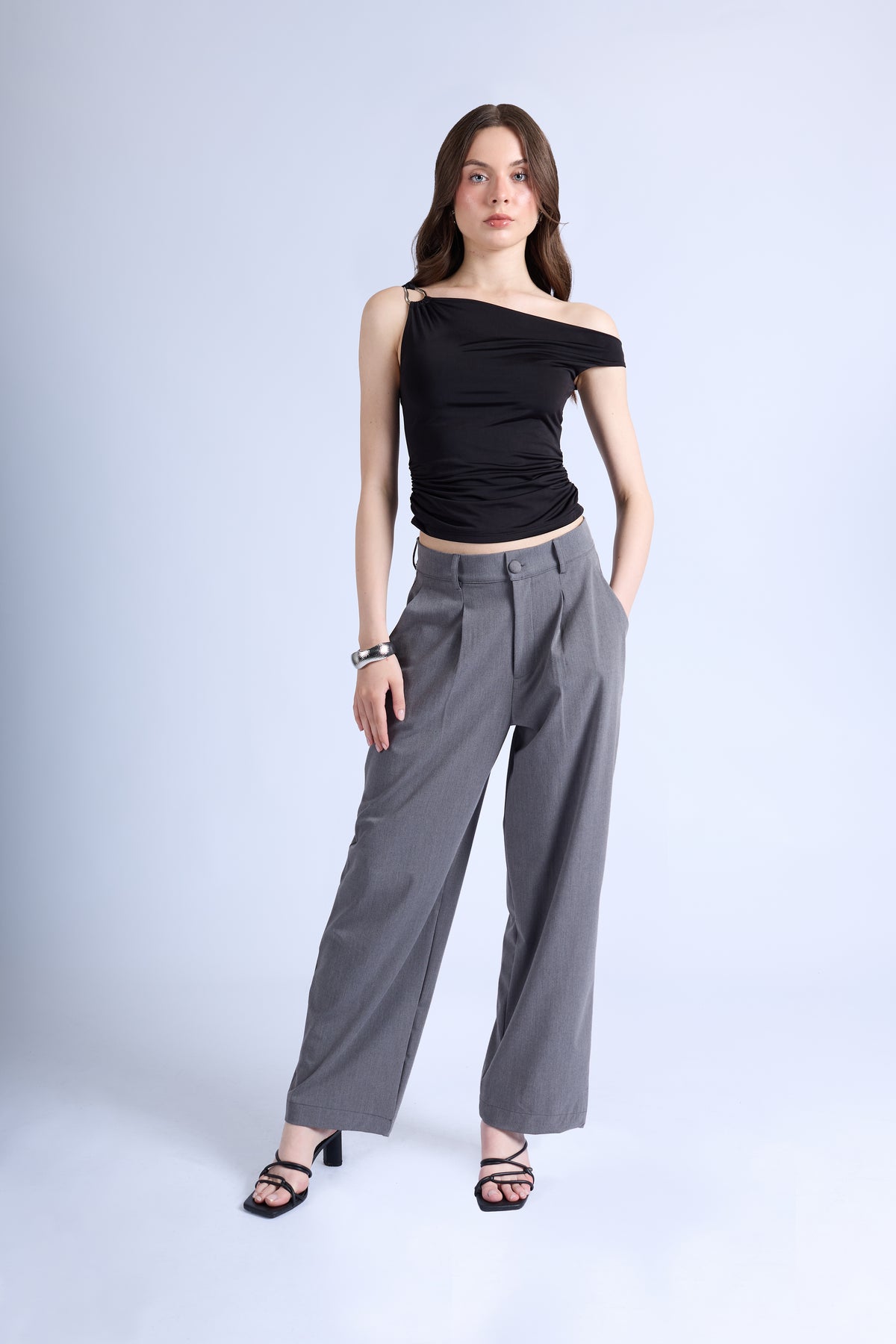 Pantalón Sastre Palazzo - Gris