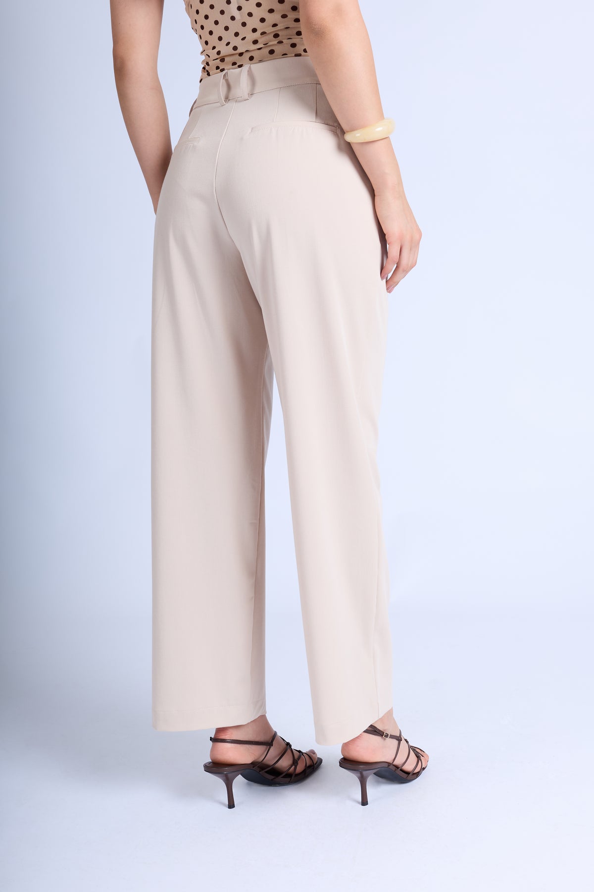 Pantalón Sastre Palazzo - Beige