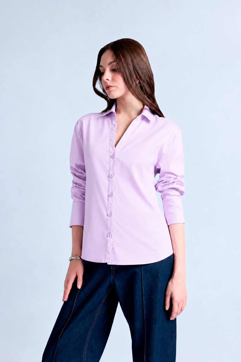 Blusa Oversize Fluida - Lila