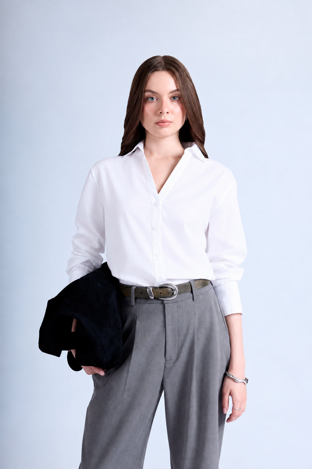 Blusa Oversize Fluida - Perla