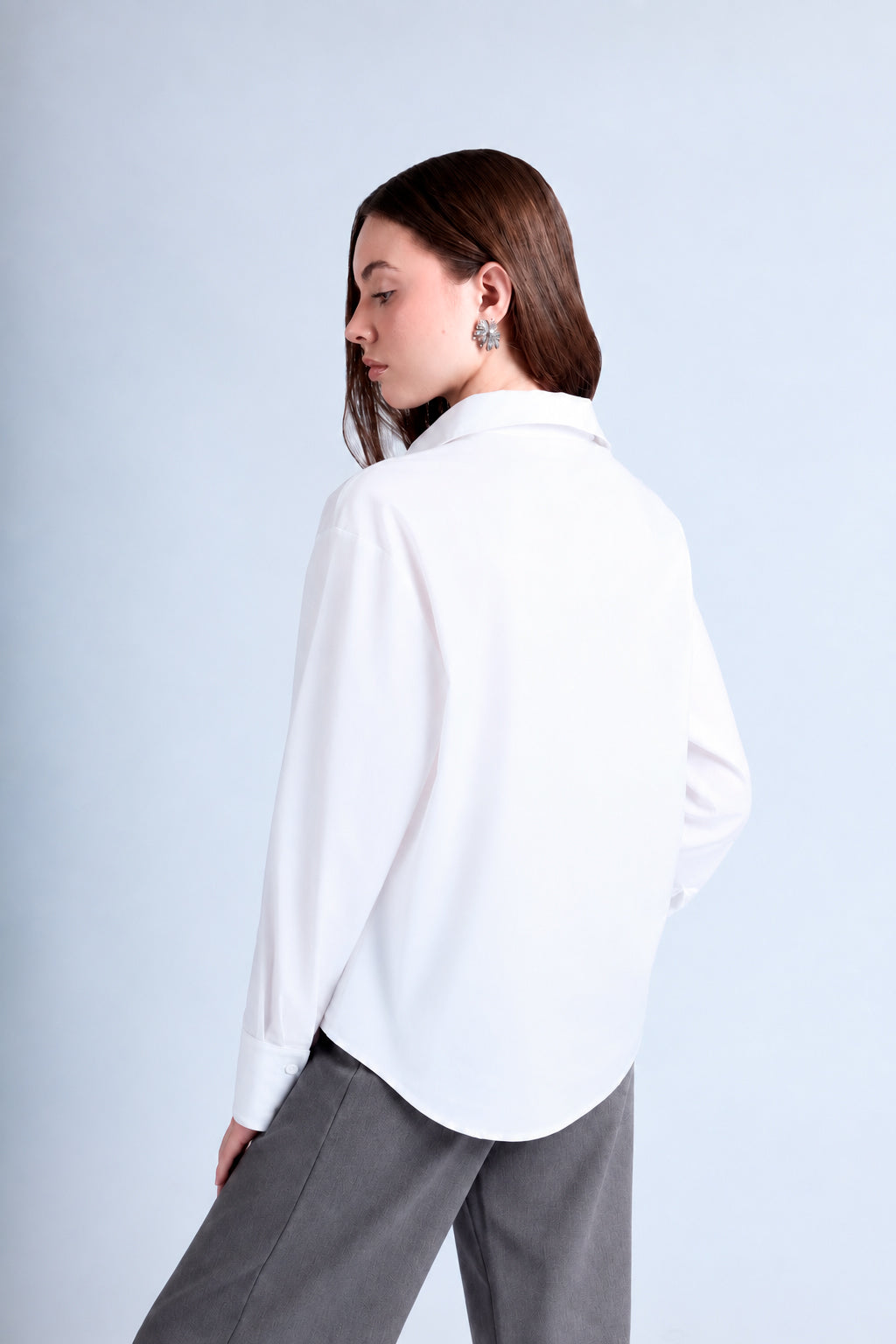 Blusa Oversize Fluida - Perla