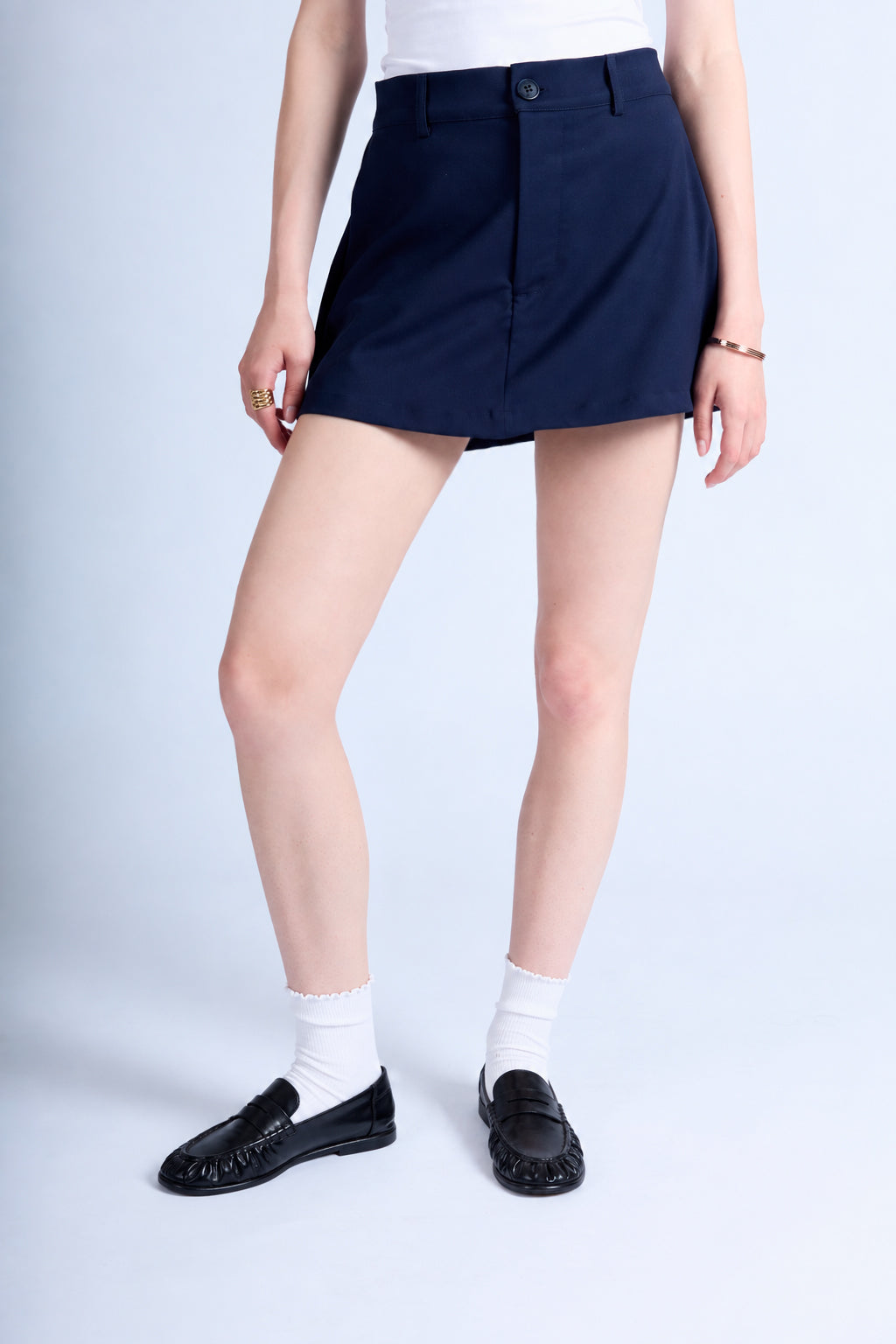 Mini Falda Sastre - Azul Marino