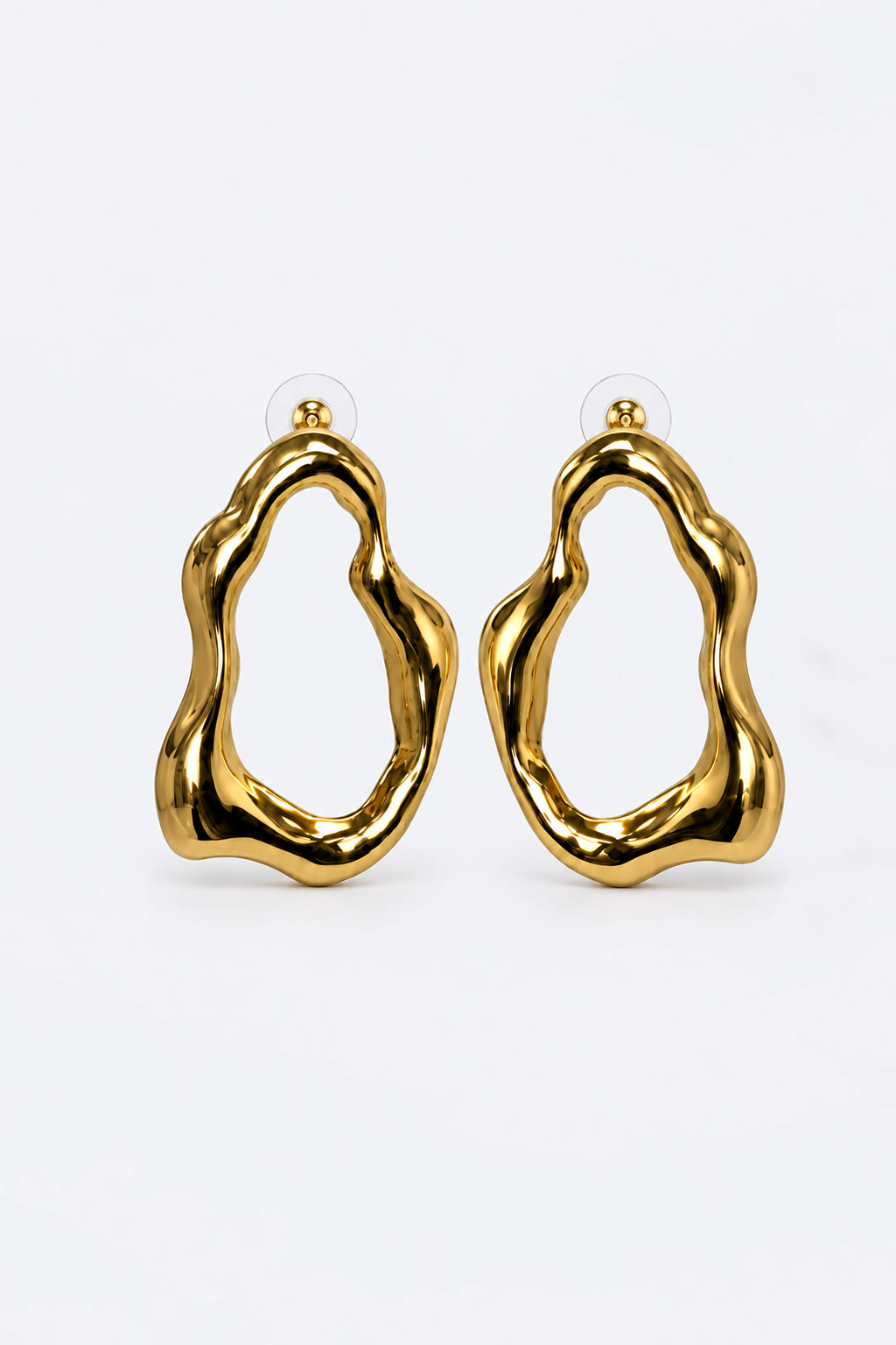 Aretes Aro Irregular