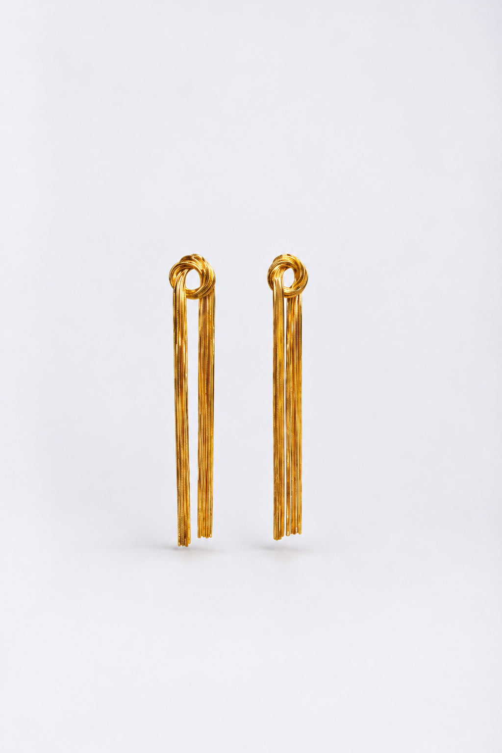 Aretes Flecos Cadena