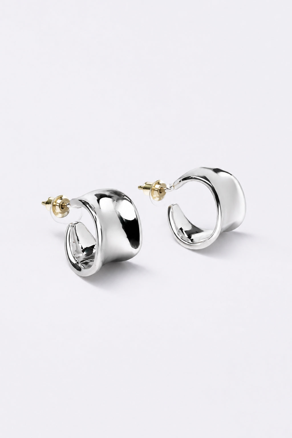 Aretes Onda Plateada - Varios
