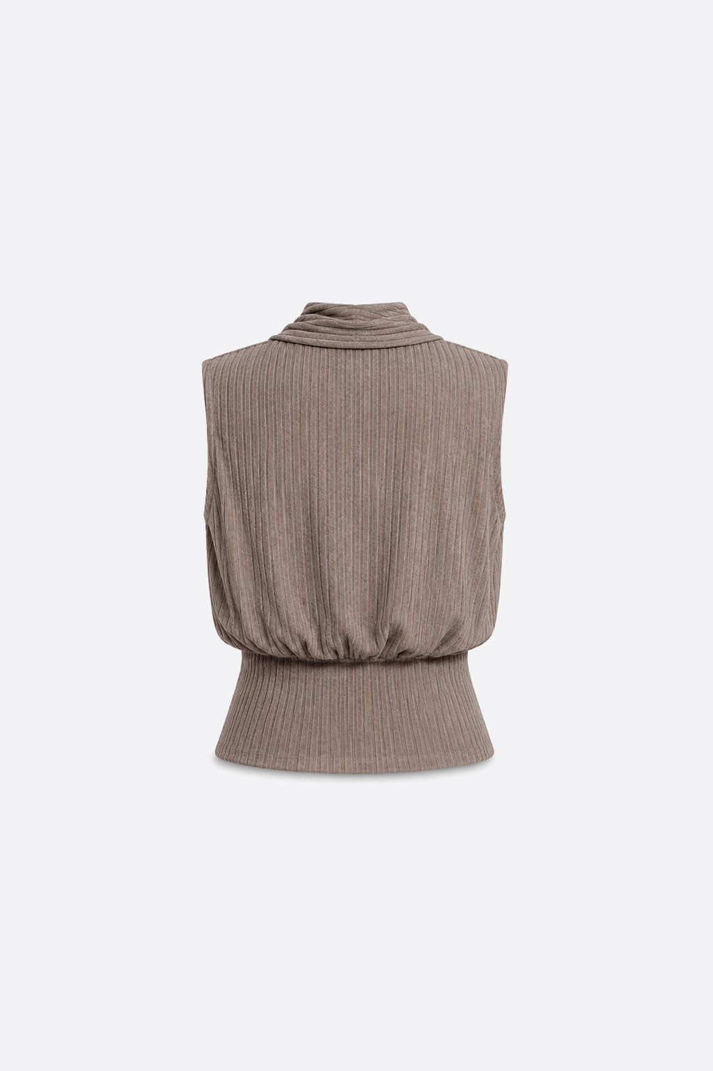 Top Escote Solapa - Taupe