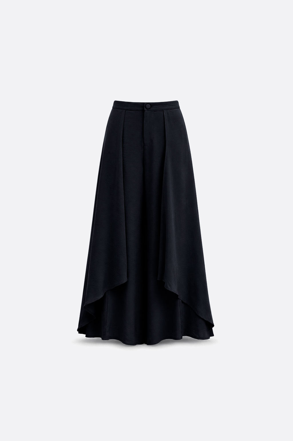 Pantalón Fluido con Volantes - Negro