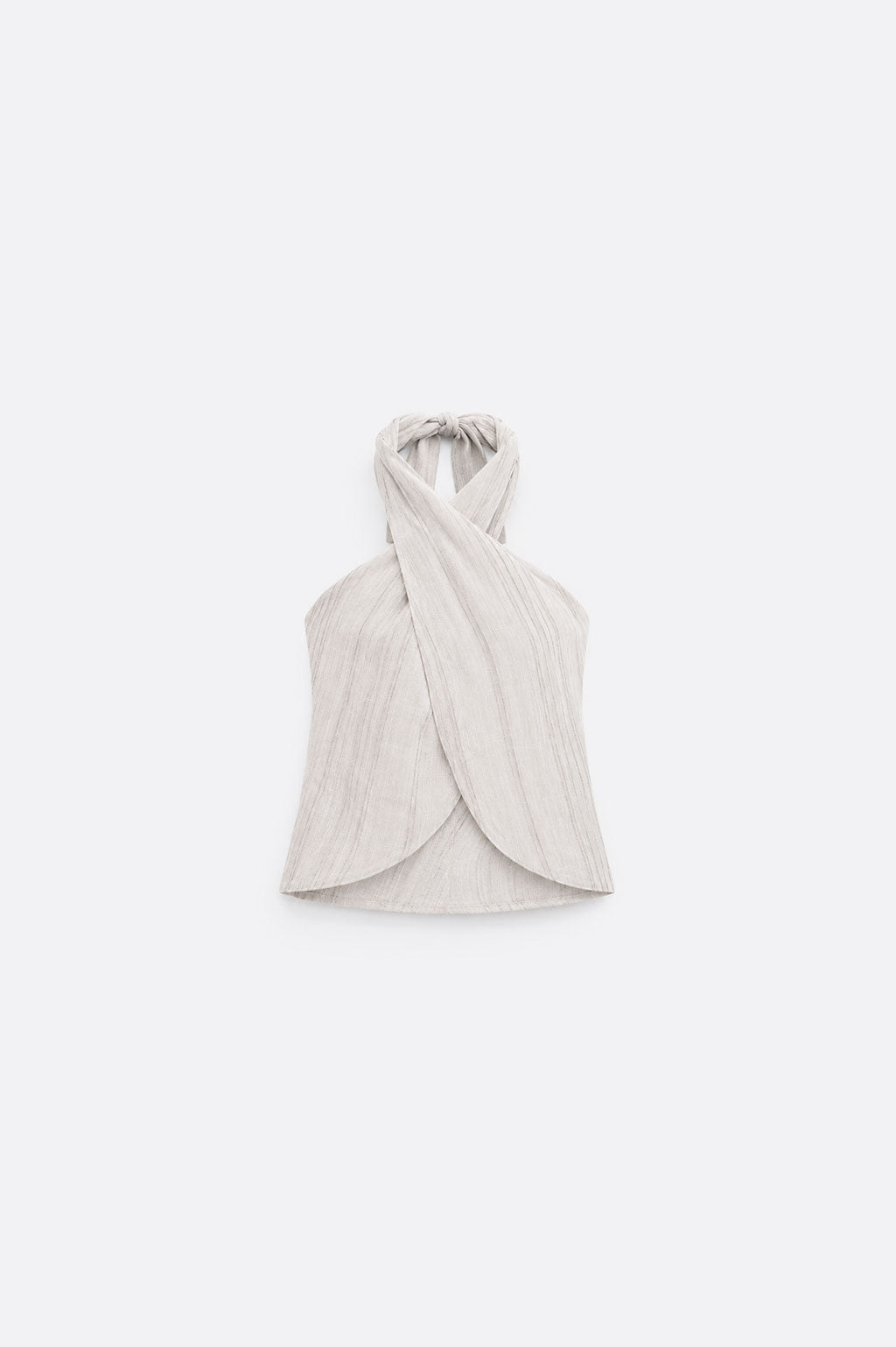 Blusa Cruzada Halter - Sand