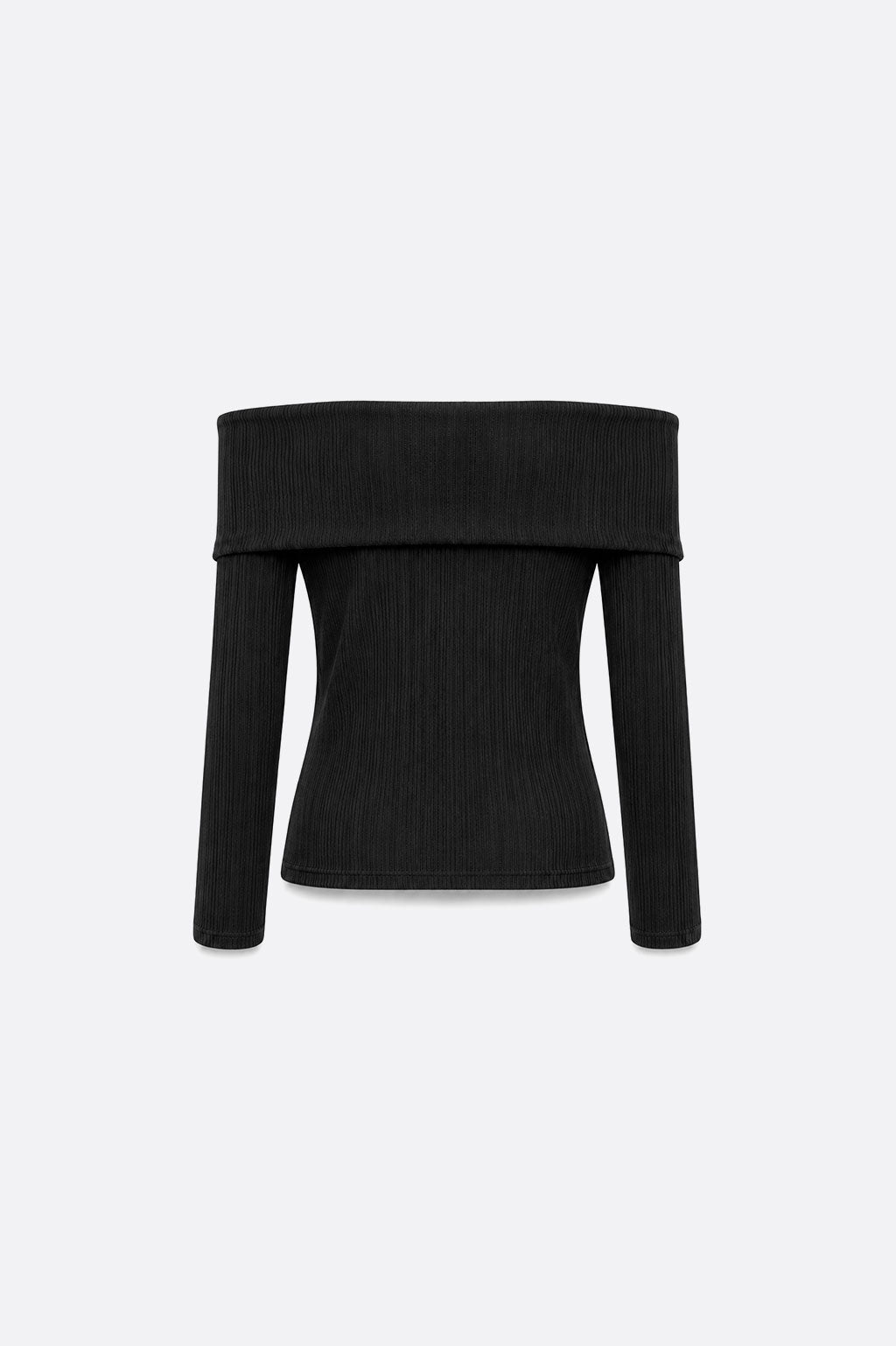 Sweater Cruzado Off Shoulder - Negro
