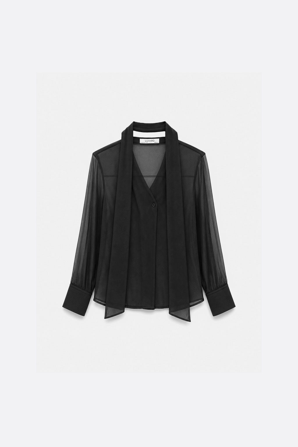 Blusa con Fular - Negro