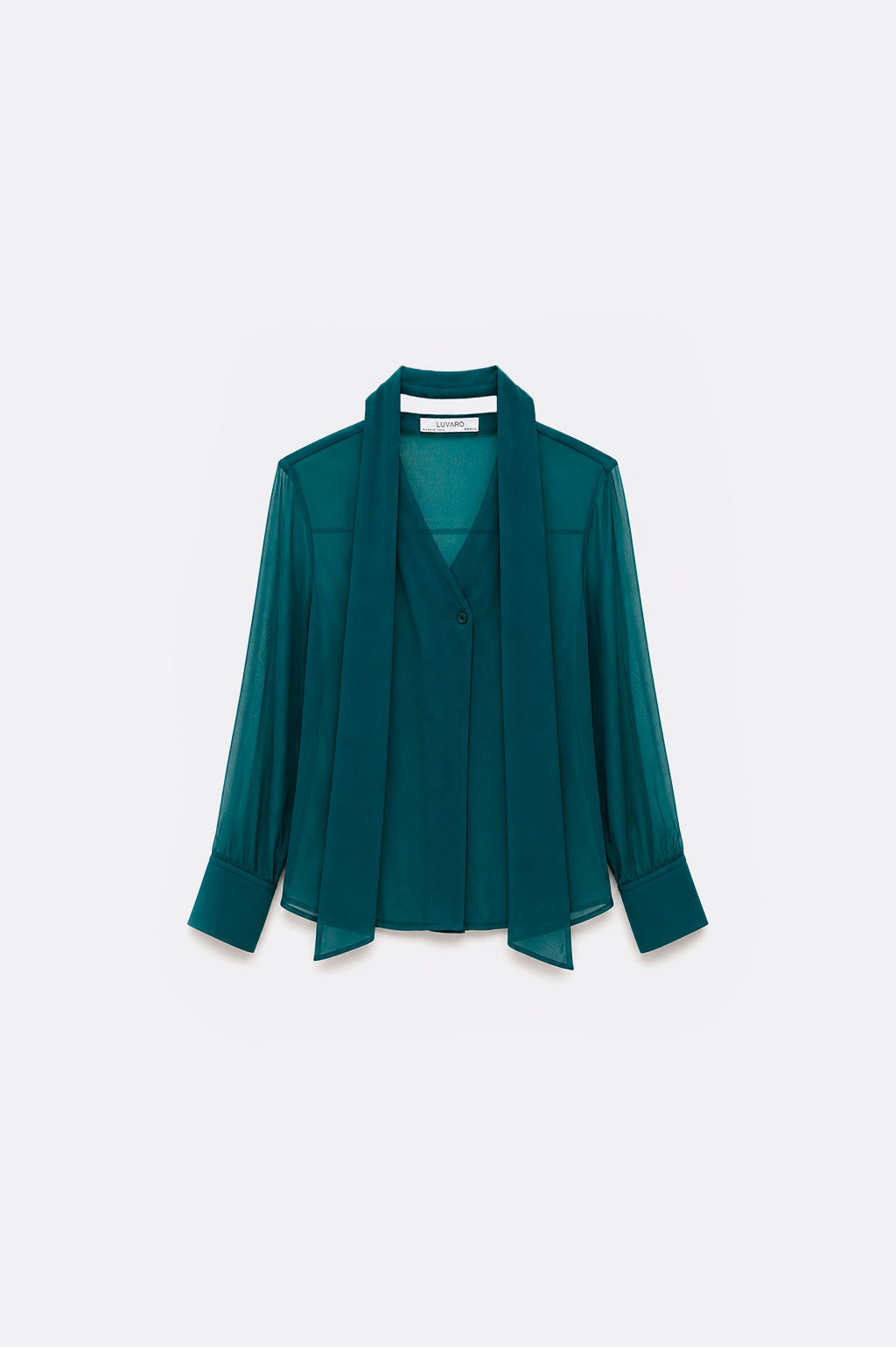 Blusa con Fular - Verde Botella