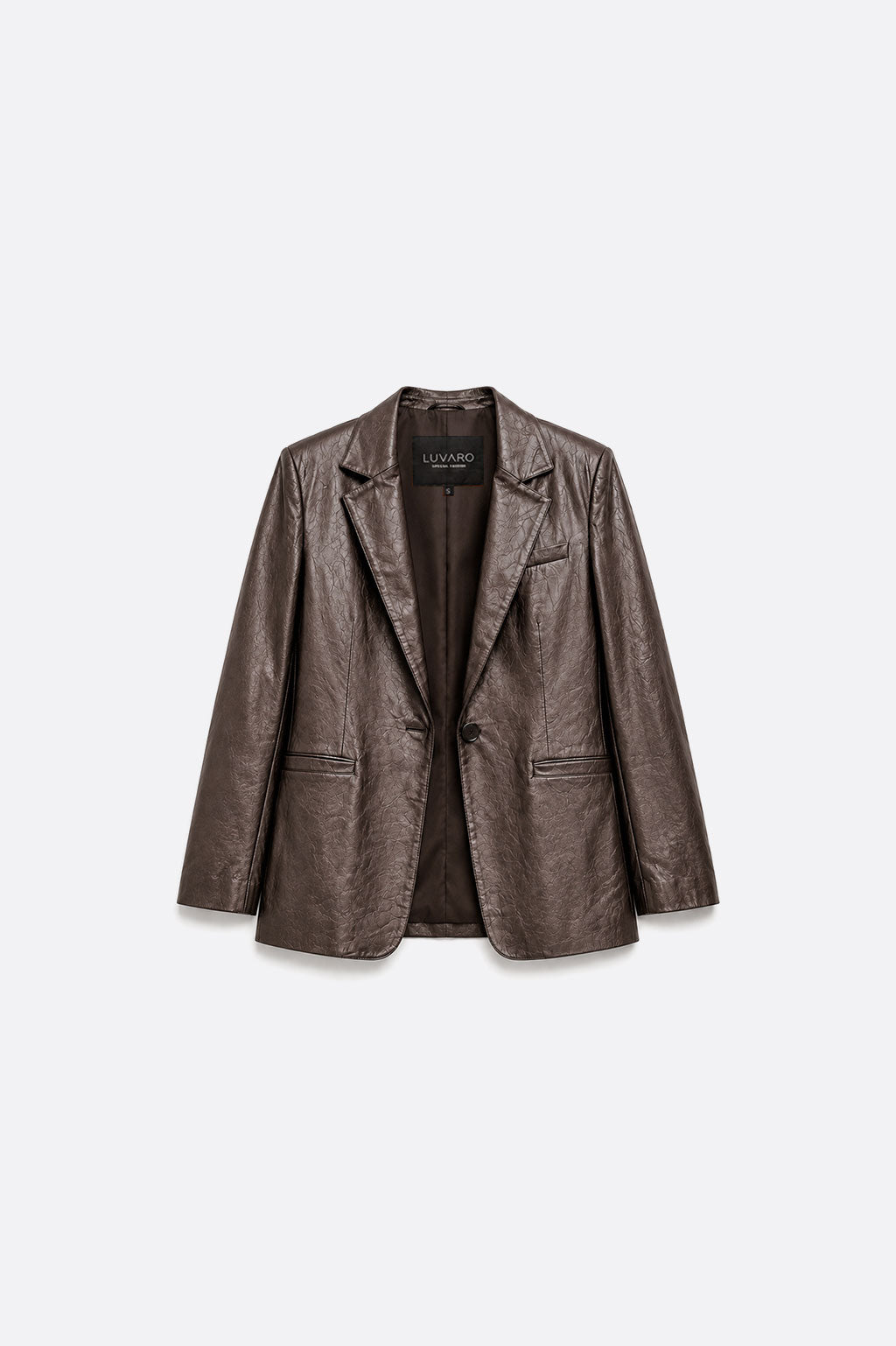 Blazer Leather Slim - Marrón