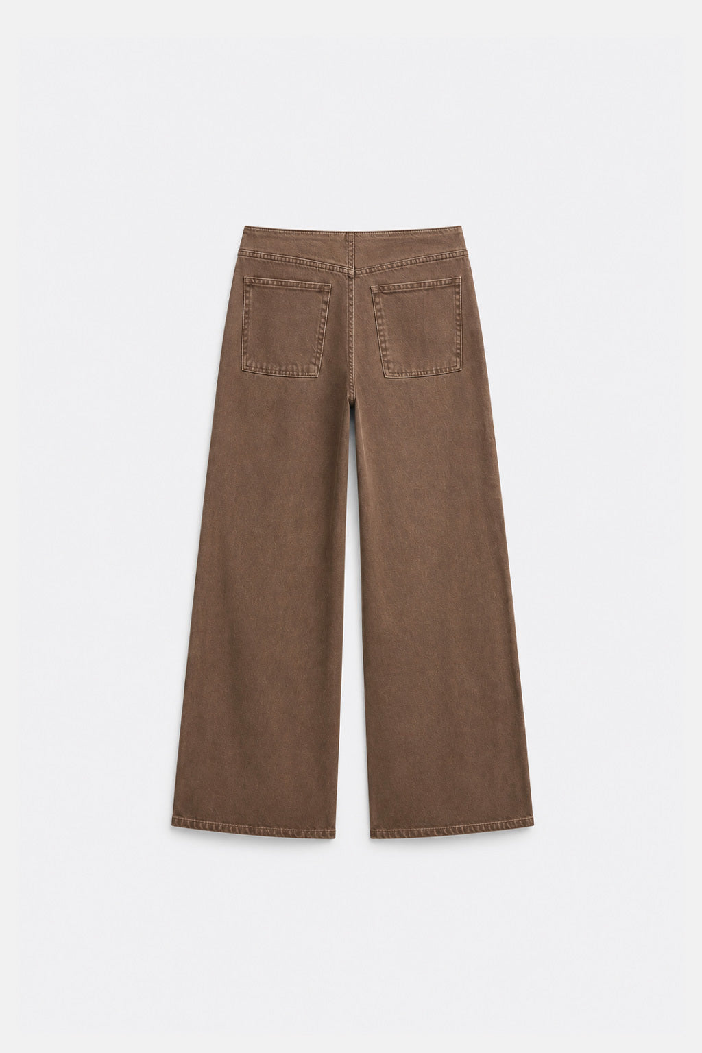 Pantalón Drill Recto - Marrón